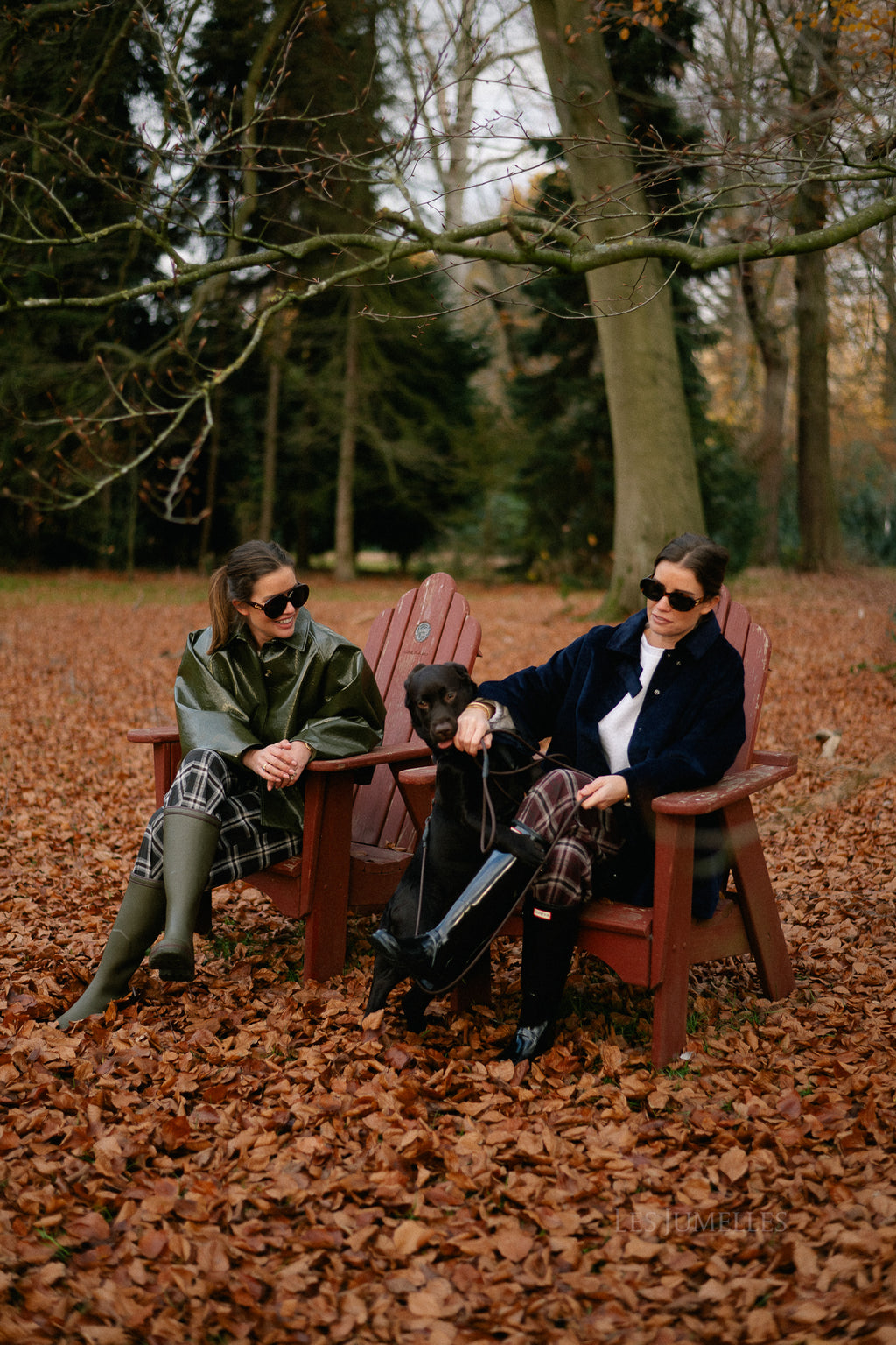 Callie geruite broek hot chocolate