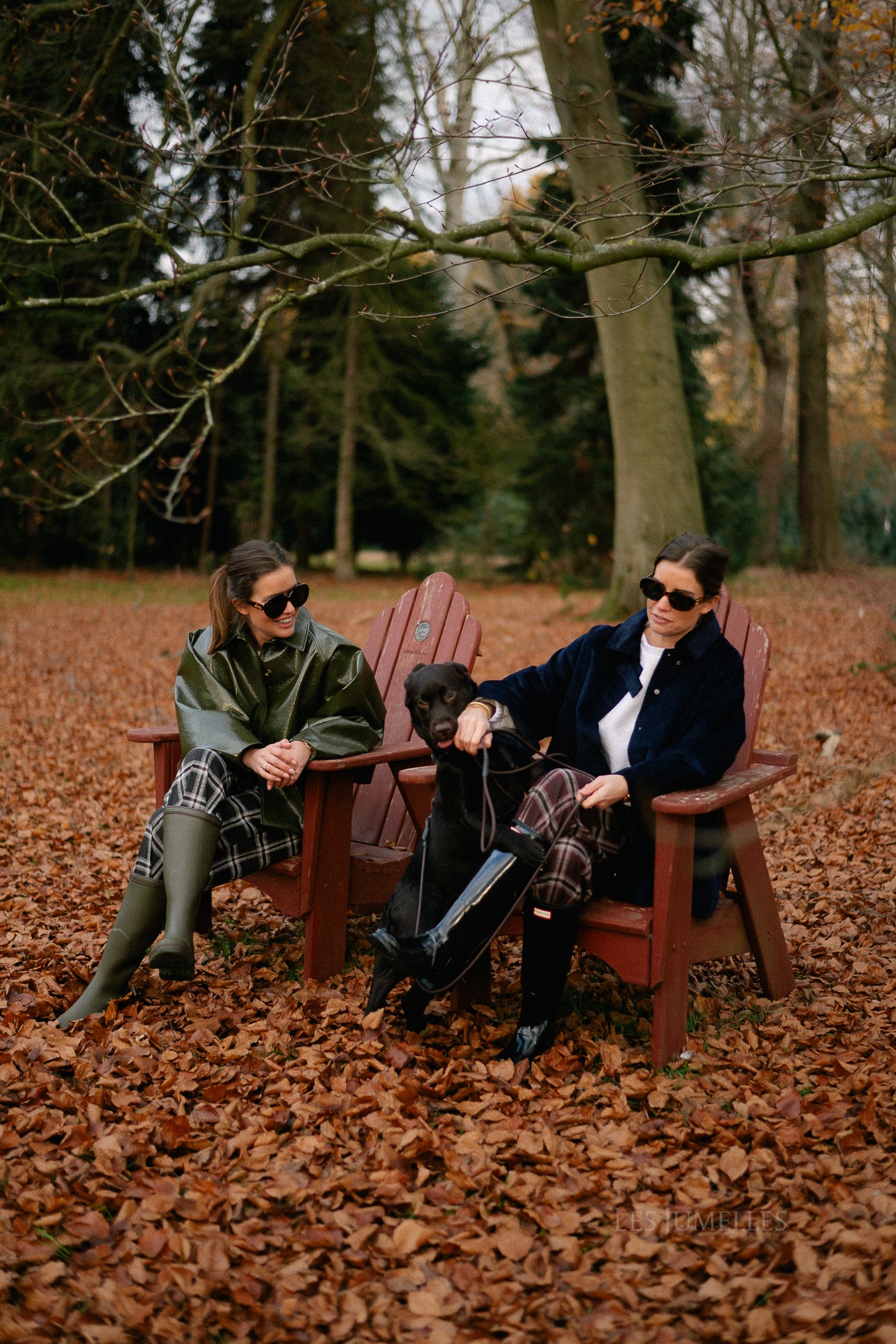 Callie geruite broek hot chocolate