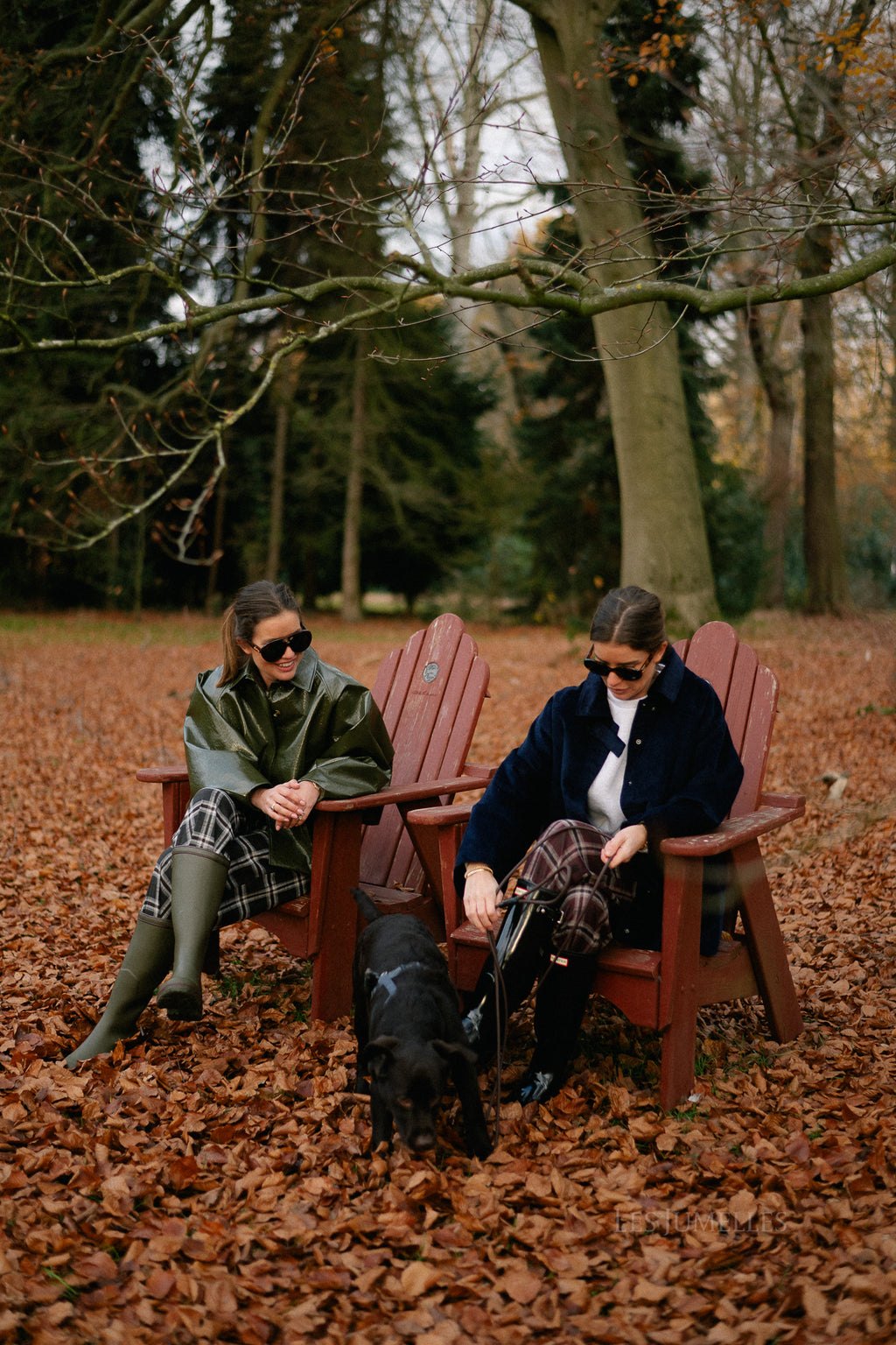 Callie geruite broek hot chocolate