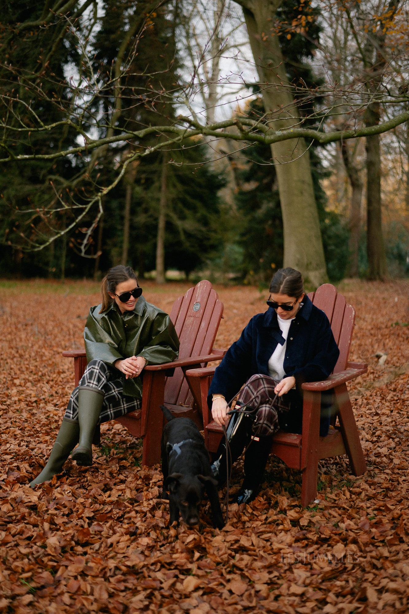 Callie geruite broek hot chocolate