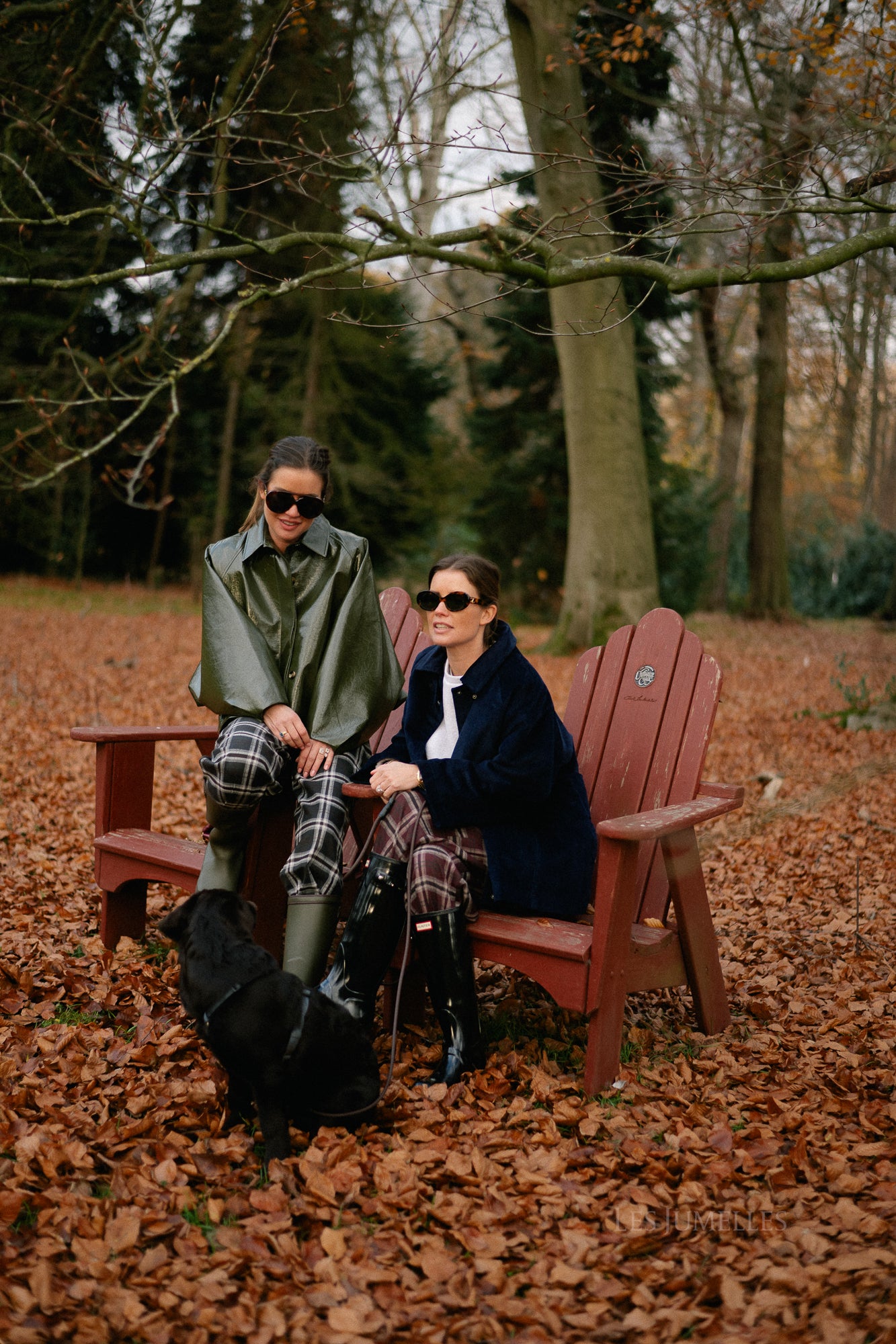 Callie geruite broek hot chocolate