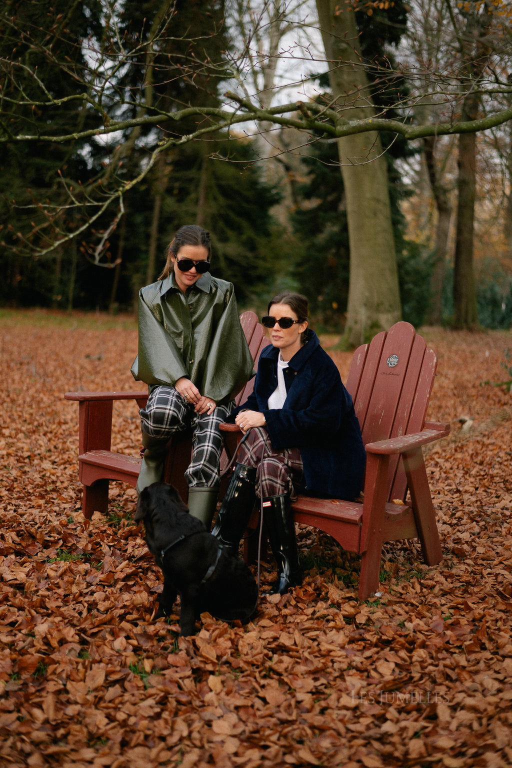 Callie geruite broek hot chocolate