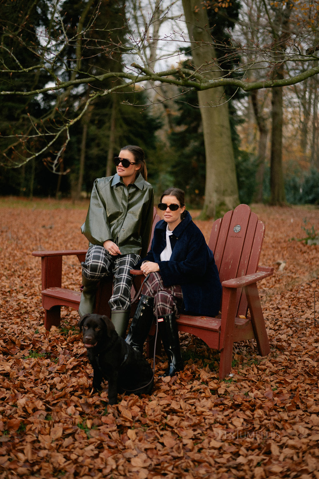 Callie geruite broek hot chocolate