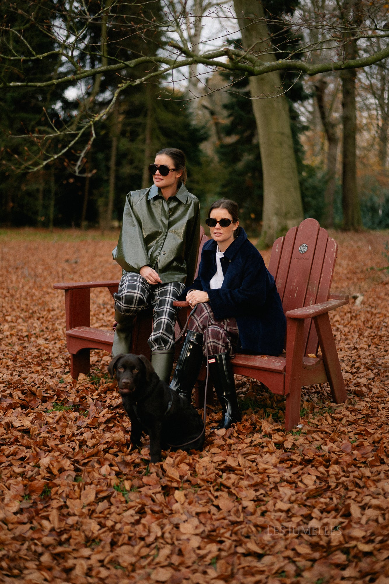 Callie geruite broek hot chocolate