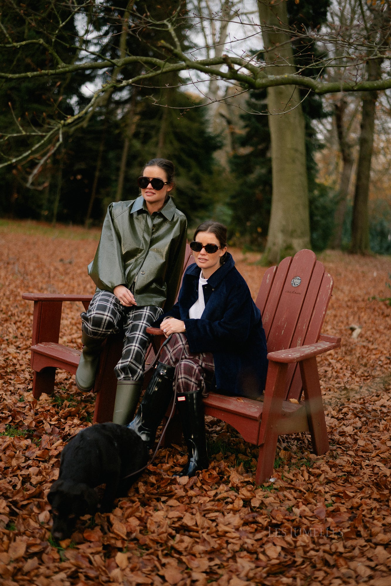 Callie geruite broek hot chocolate