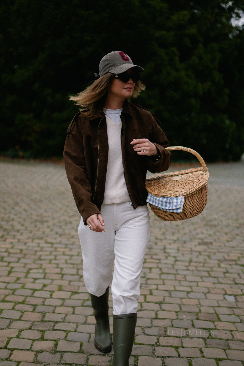 Aurora suede jacket dark brown