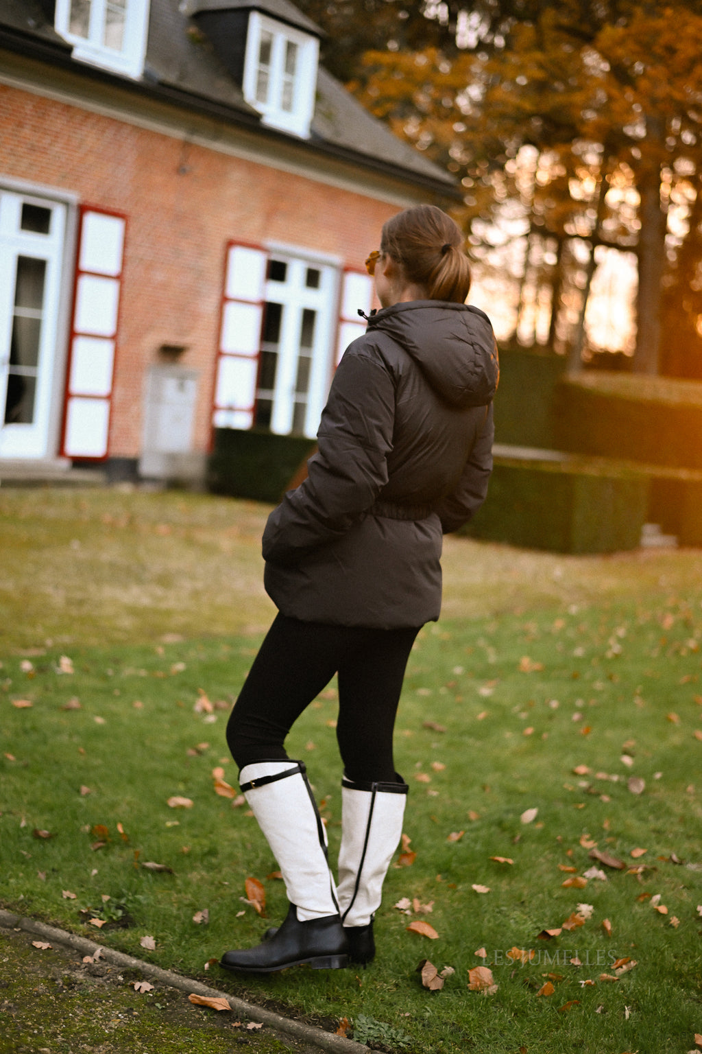 YASAlly Langarm-Steppjacke in Schwarz