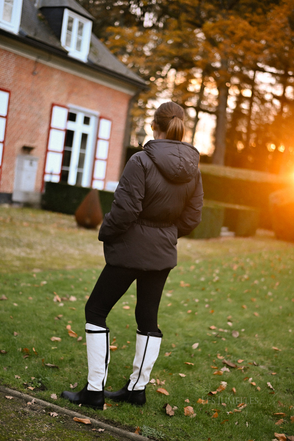 YASAlly Langarm-Steppjacke in Schwarz