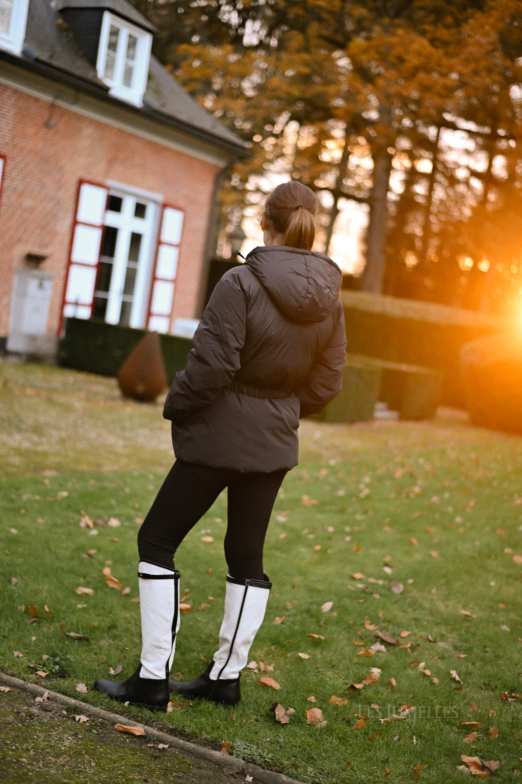 YASAlly Langarm-Steppjacke in Schwarz