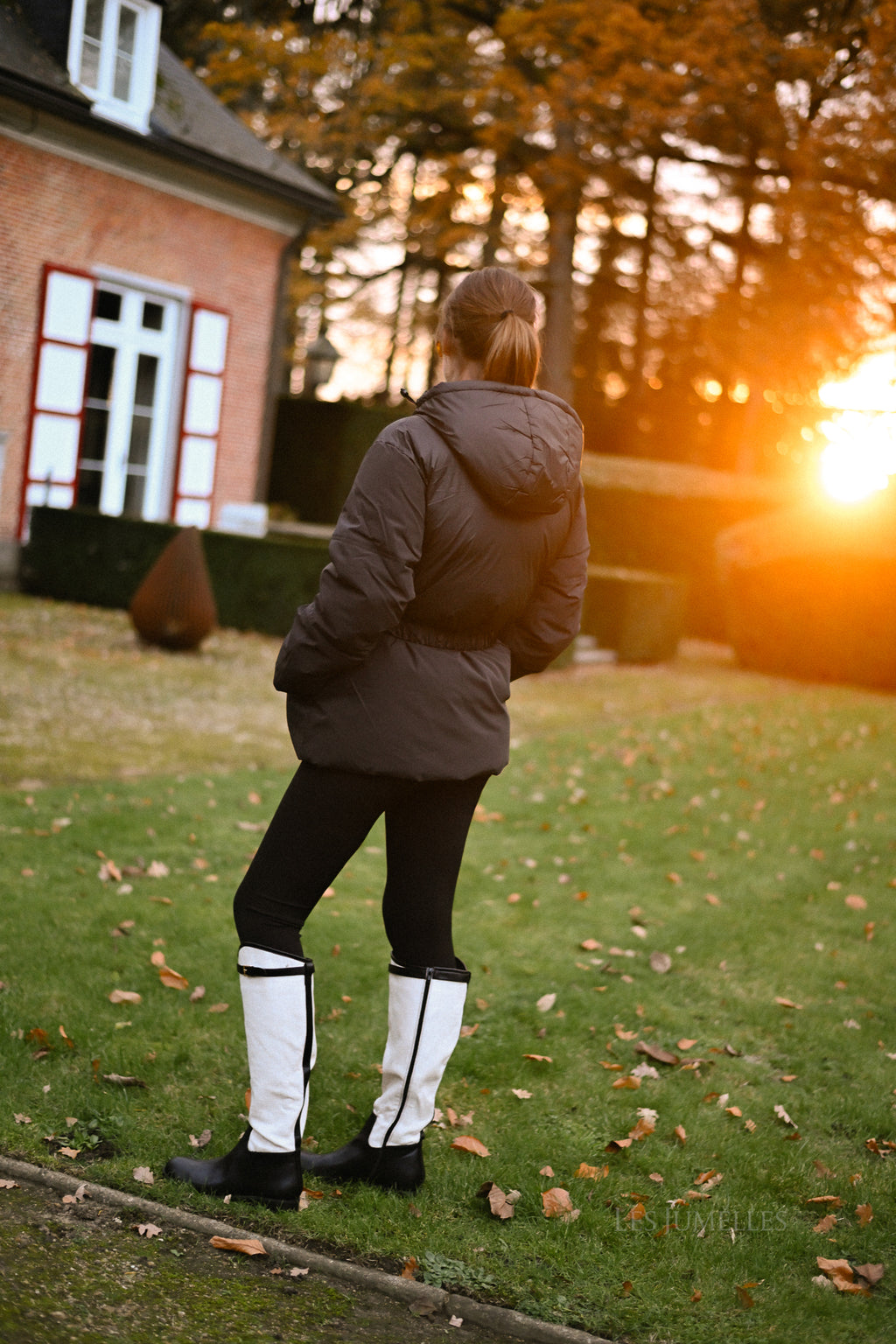 YASAlly Langarm-Steppjacke in Schwarz