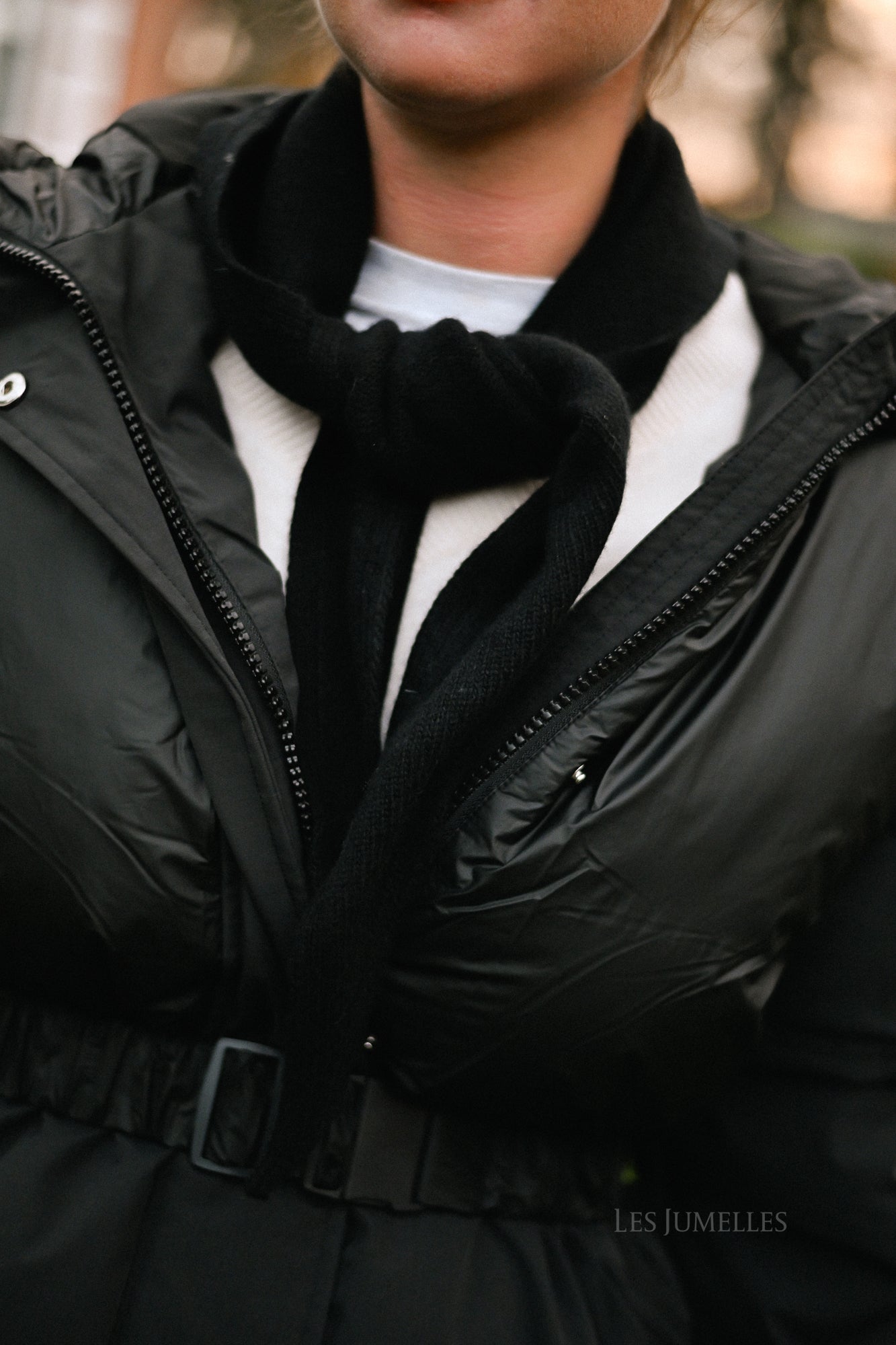 Juhla driehoeksjaal zwart