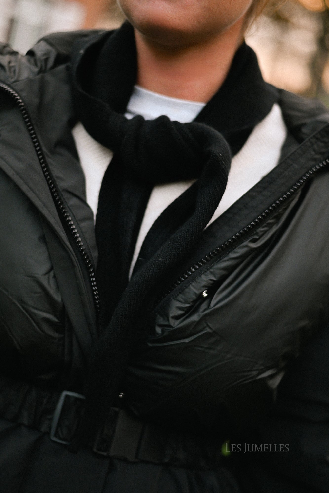 Juhla driehoeksjaal zwart