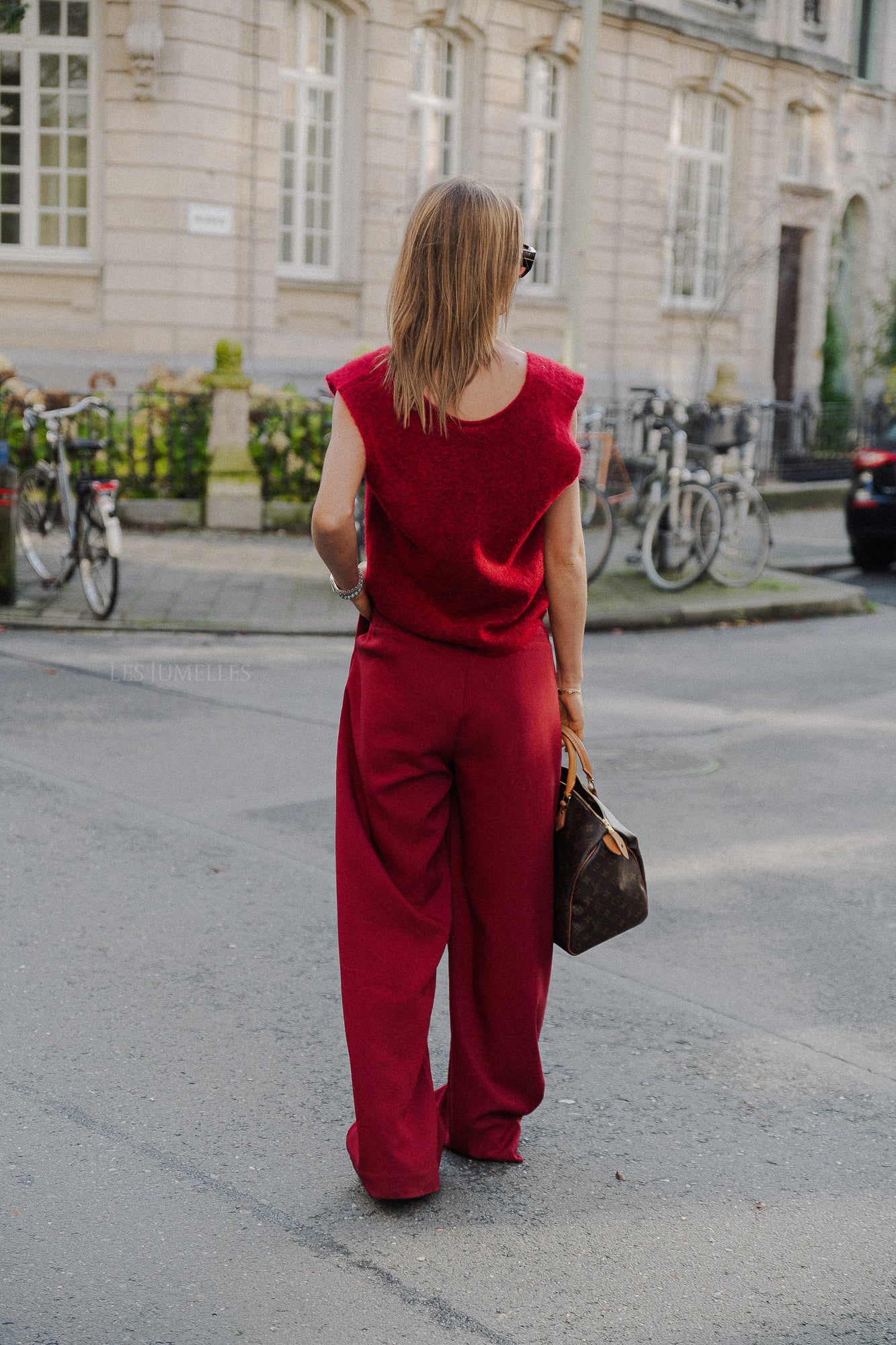 Gilet Bonnie rouge cerise