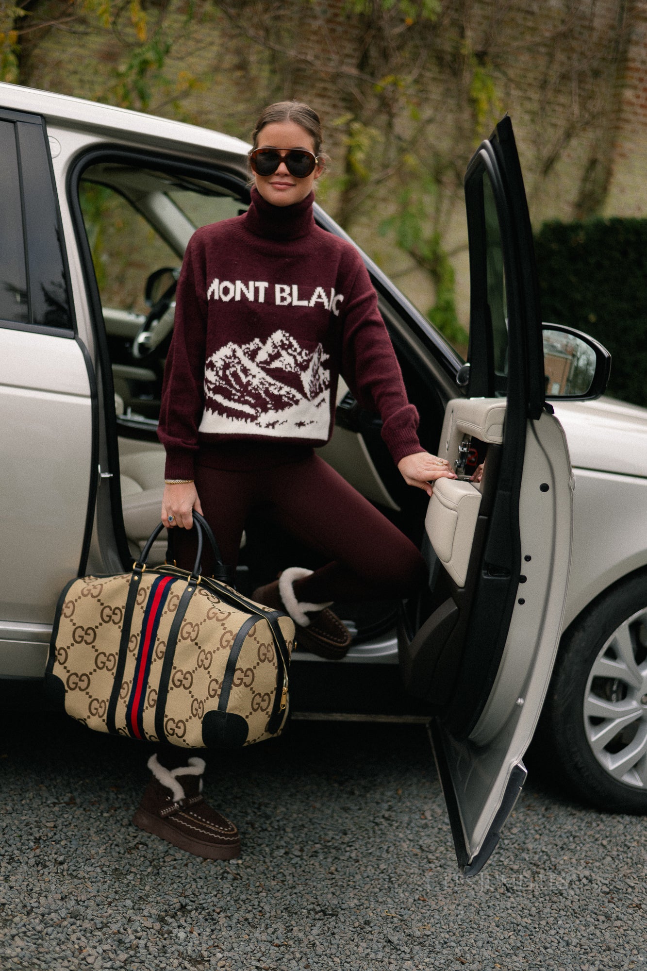 Mont Blanc gebreide trui bordeaux