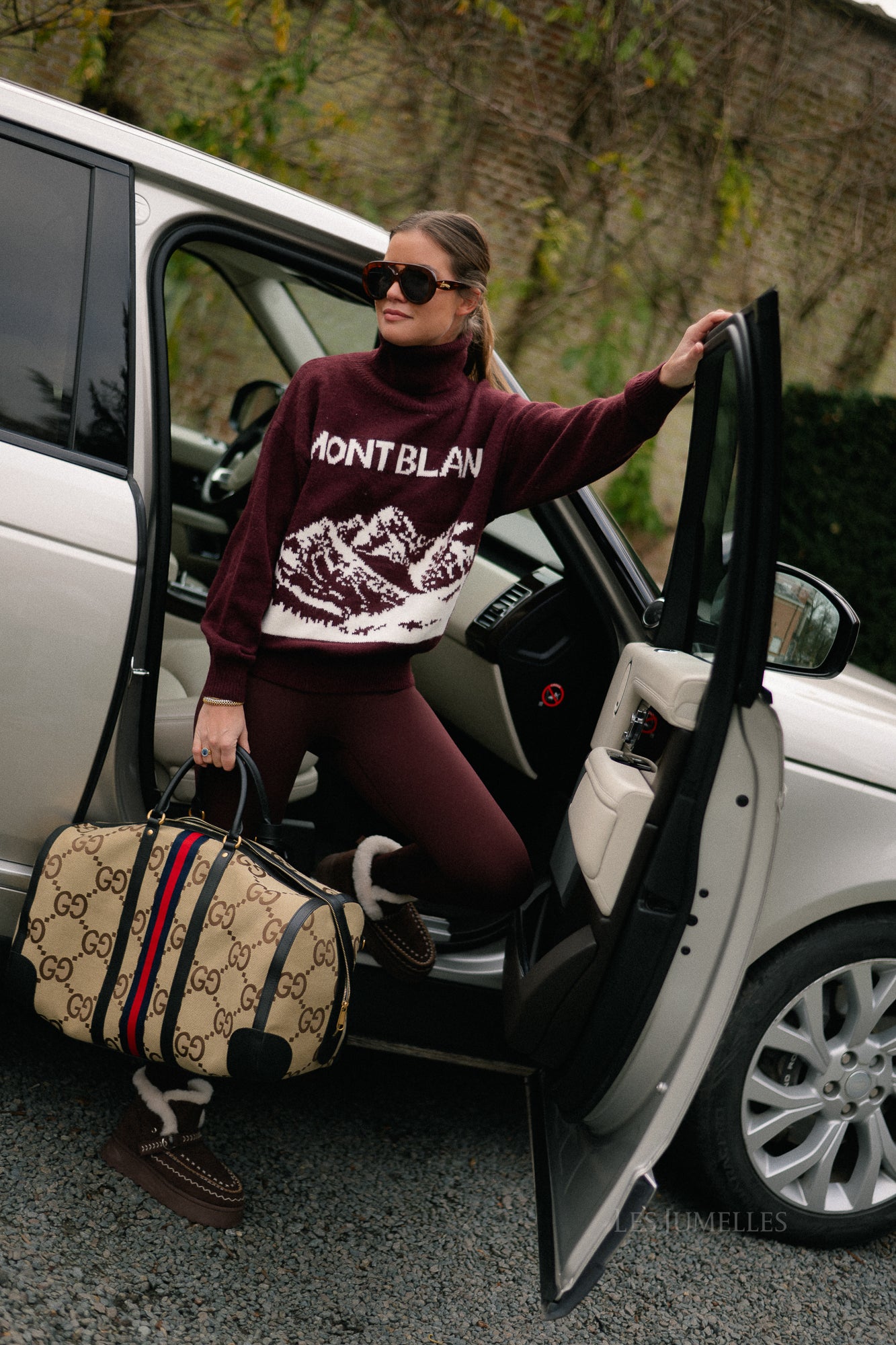 Mont Blanc gebreide trui bordeaux