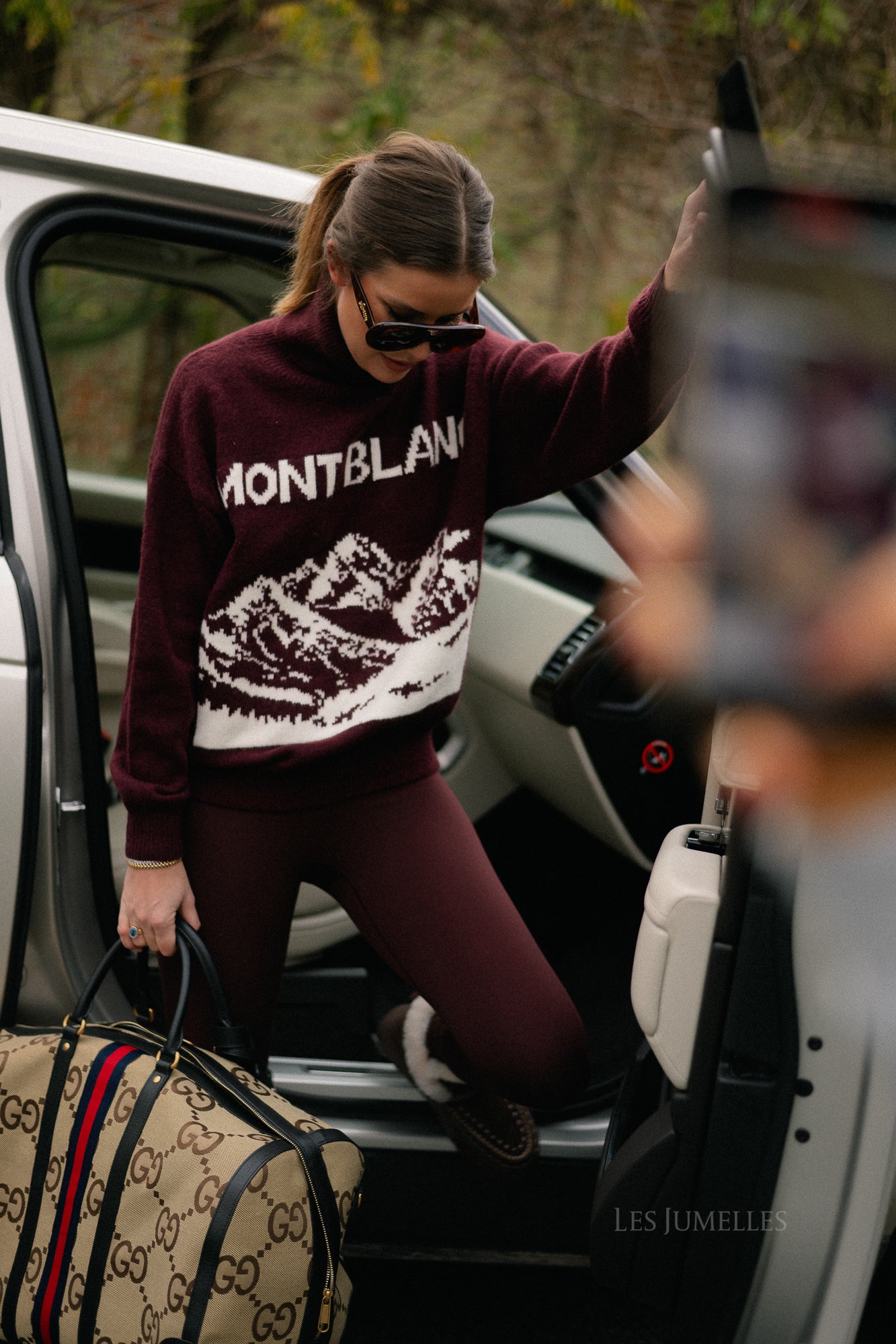 Mont Blanc gebreide trui bordeaux