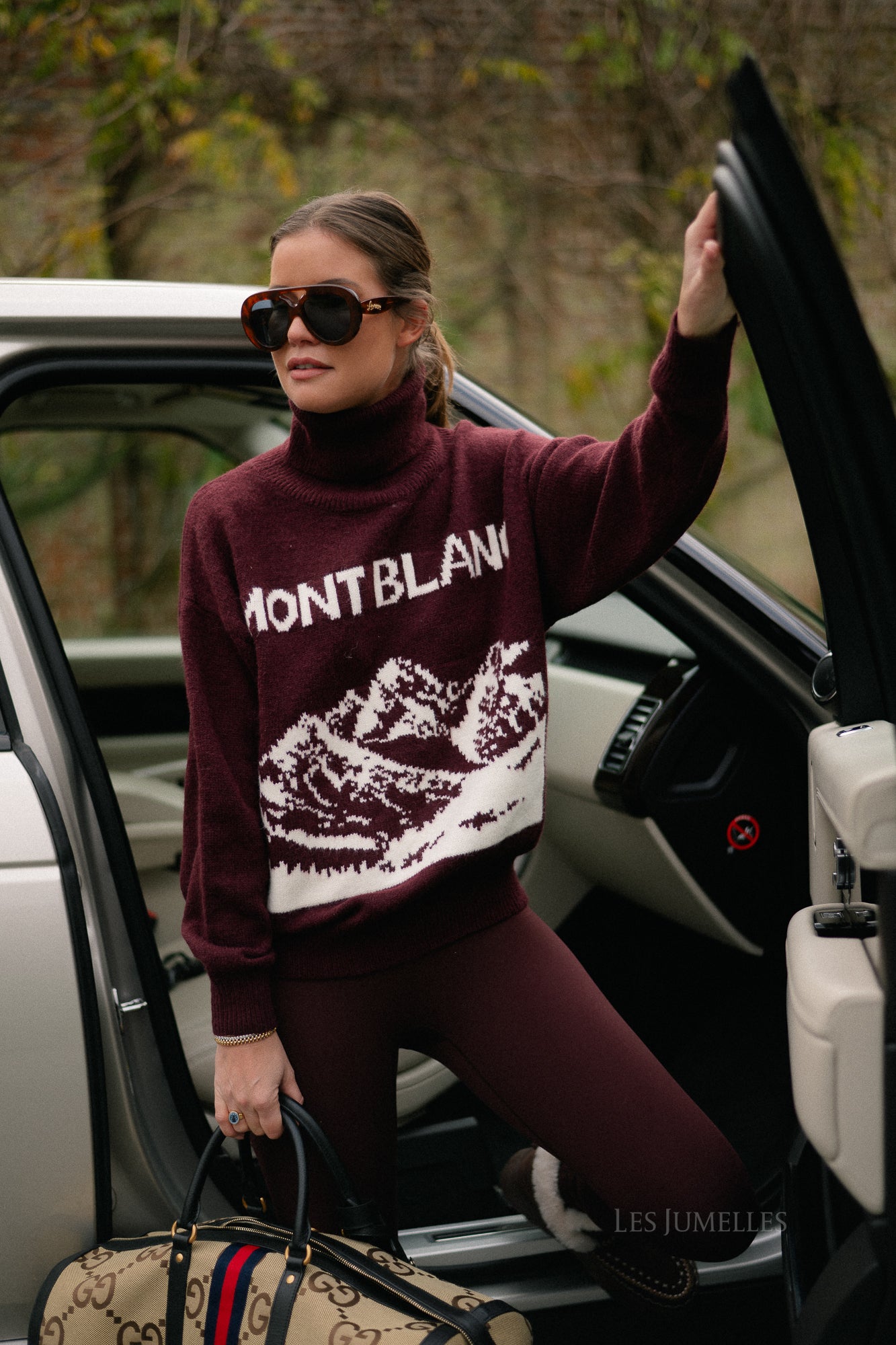 Mont Blanc gebreide trui bordeaux