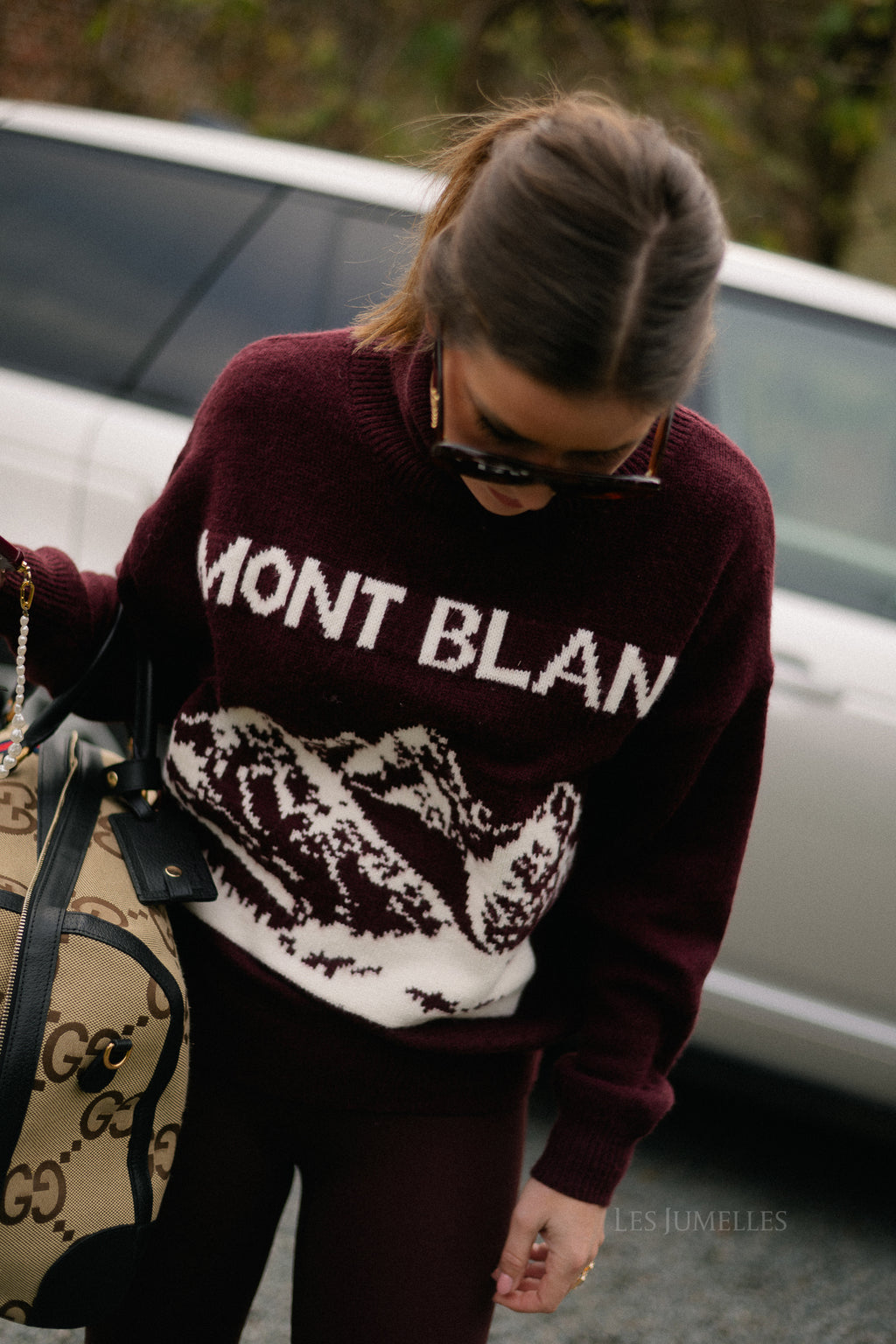 Mont Blanc gebreide trui bordeaux