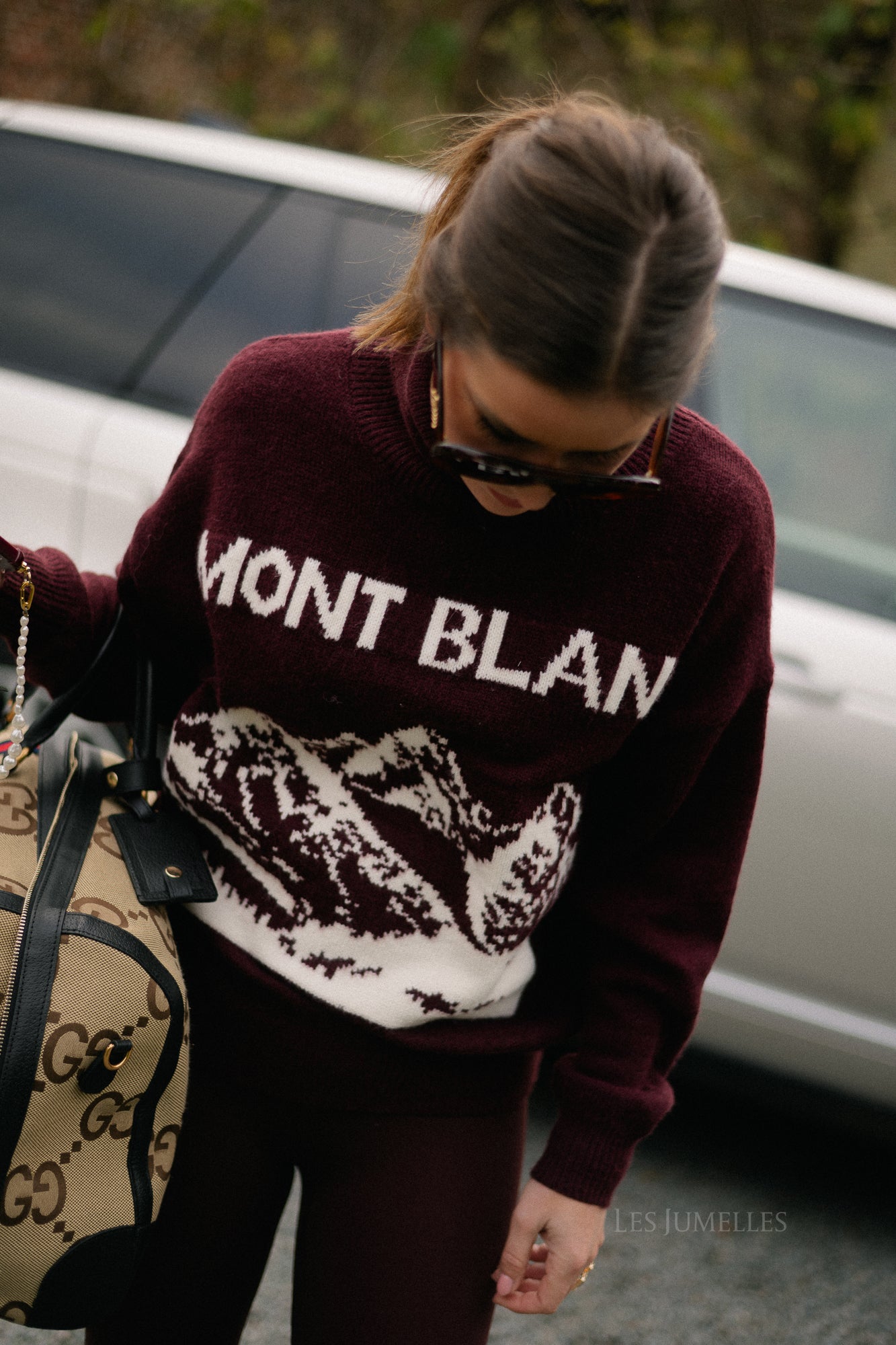 Mont Blanc gebreide trui bordeaux