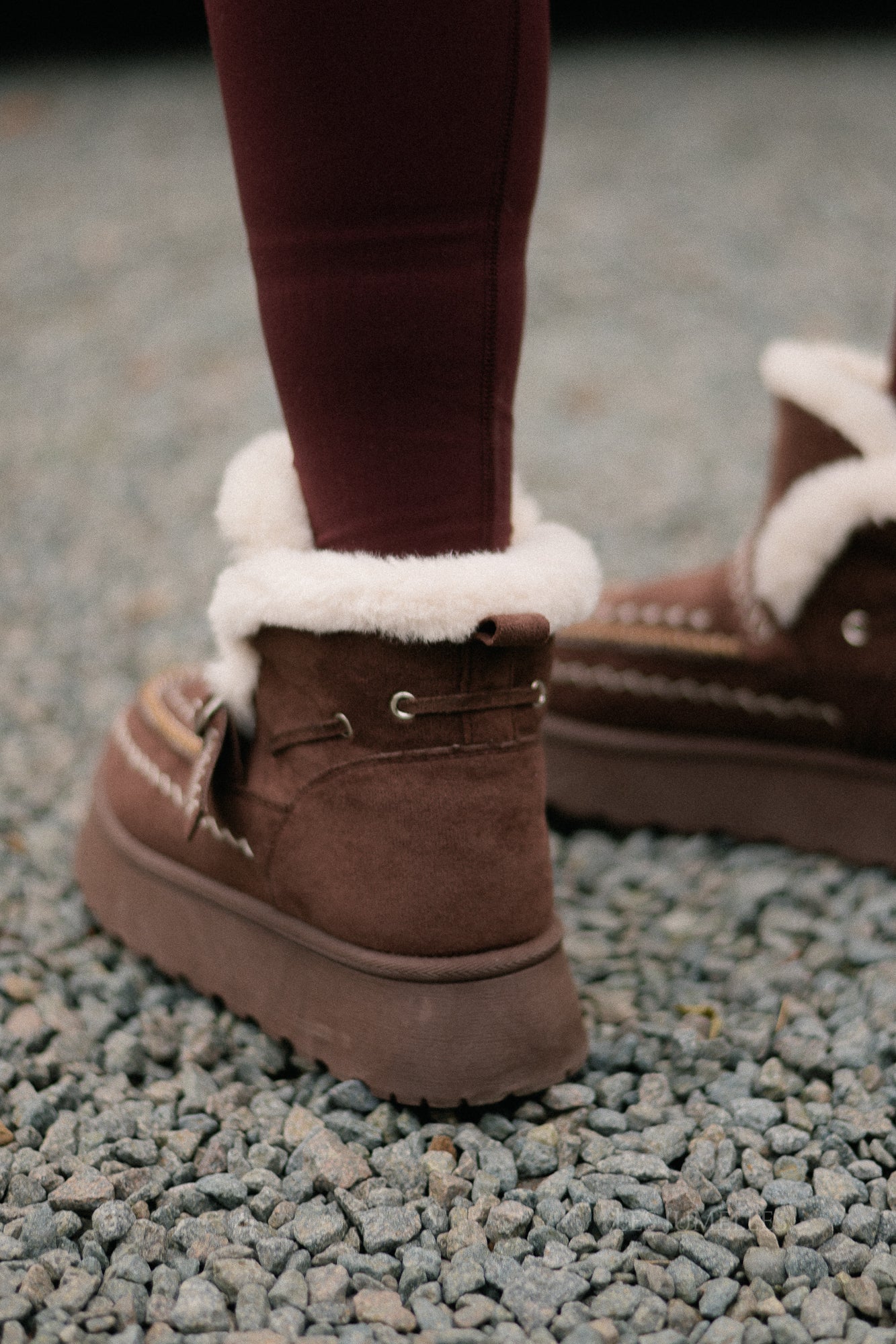 Mila shearling boots cocoa brown