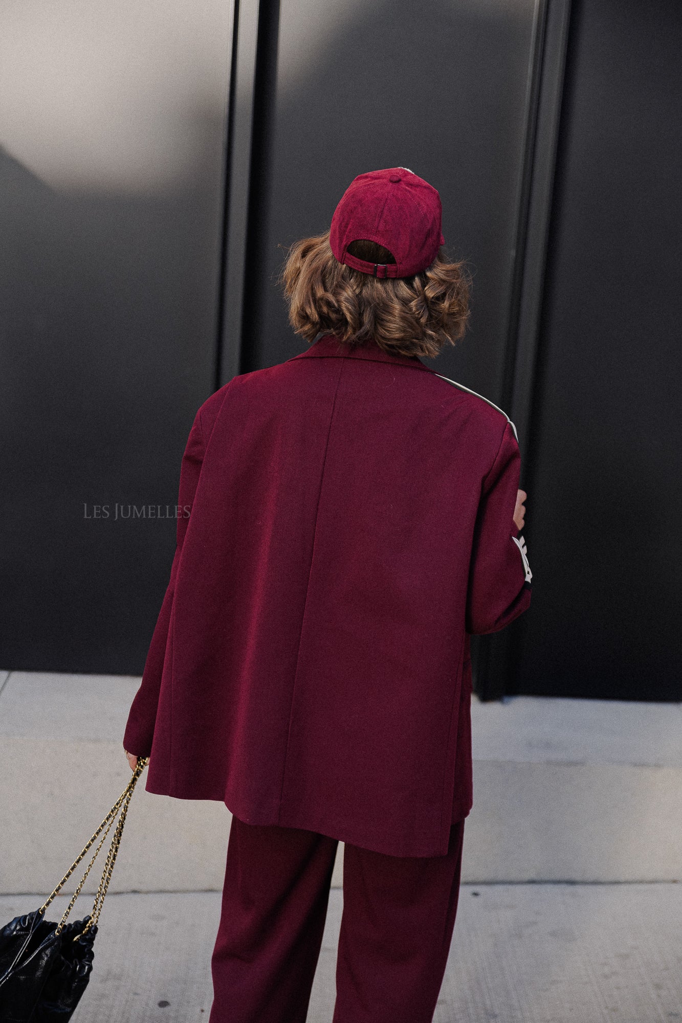 Blazer oversize Aurelia bordeaux