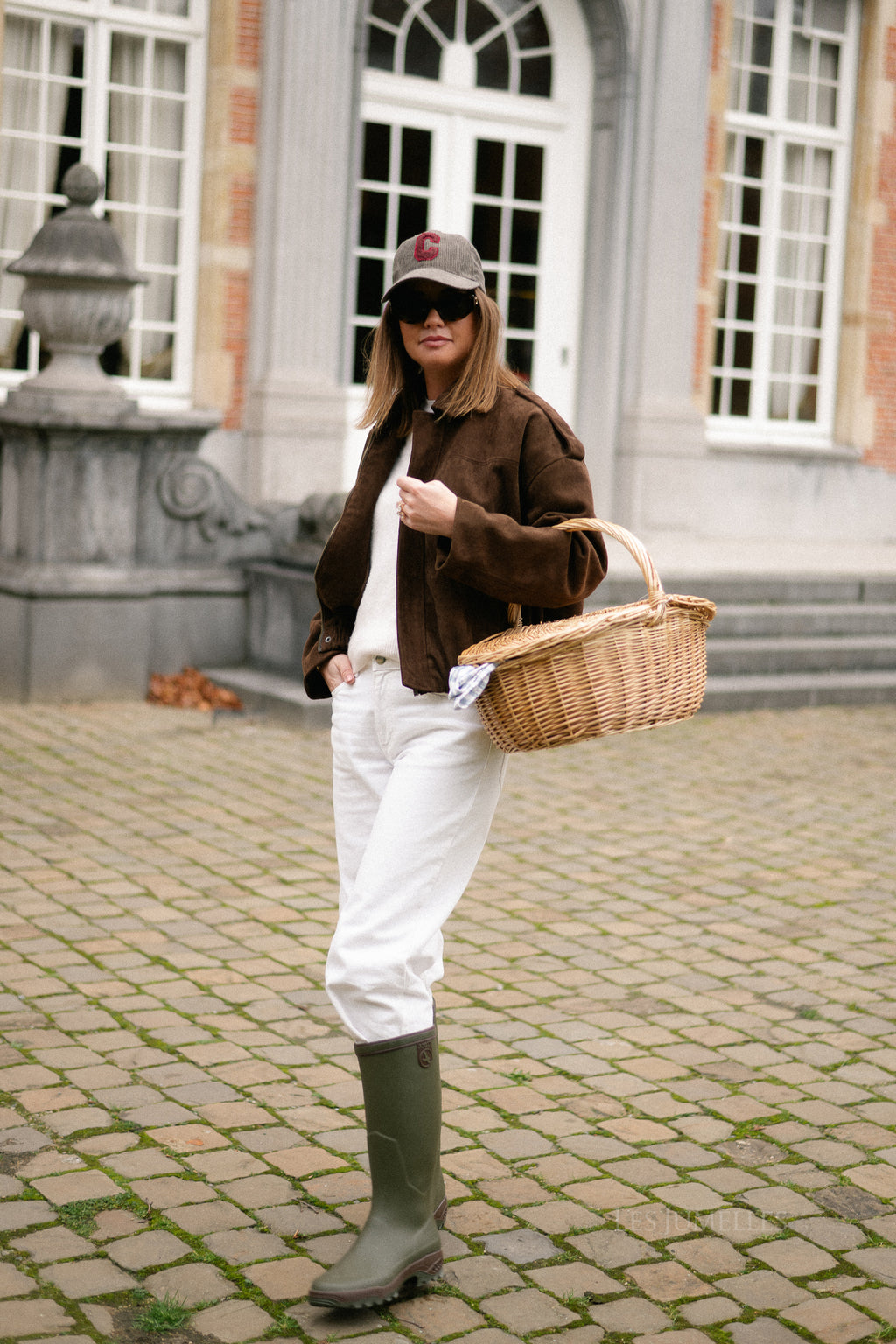 Aurora suede jacket dark brown