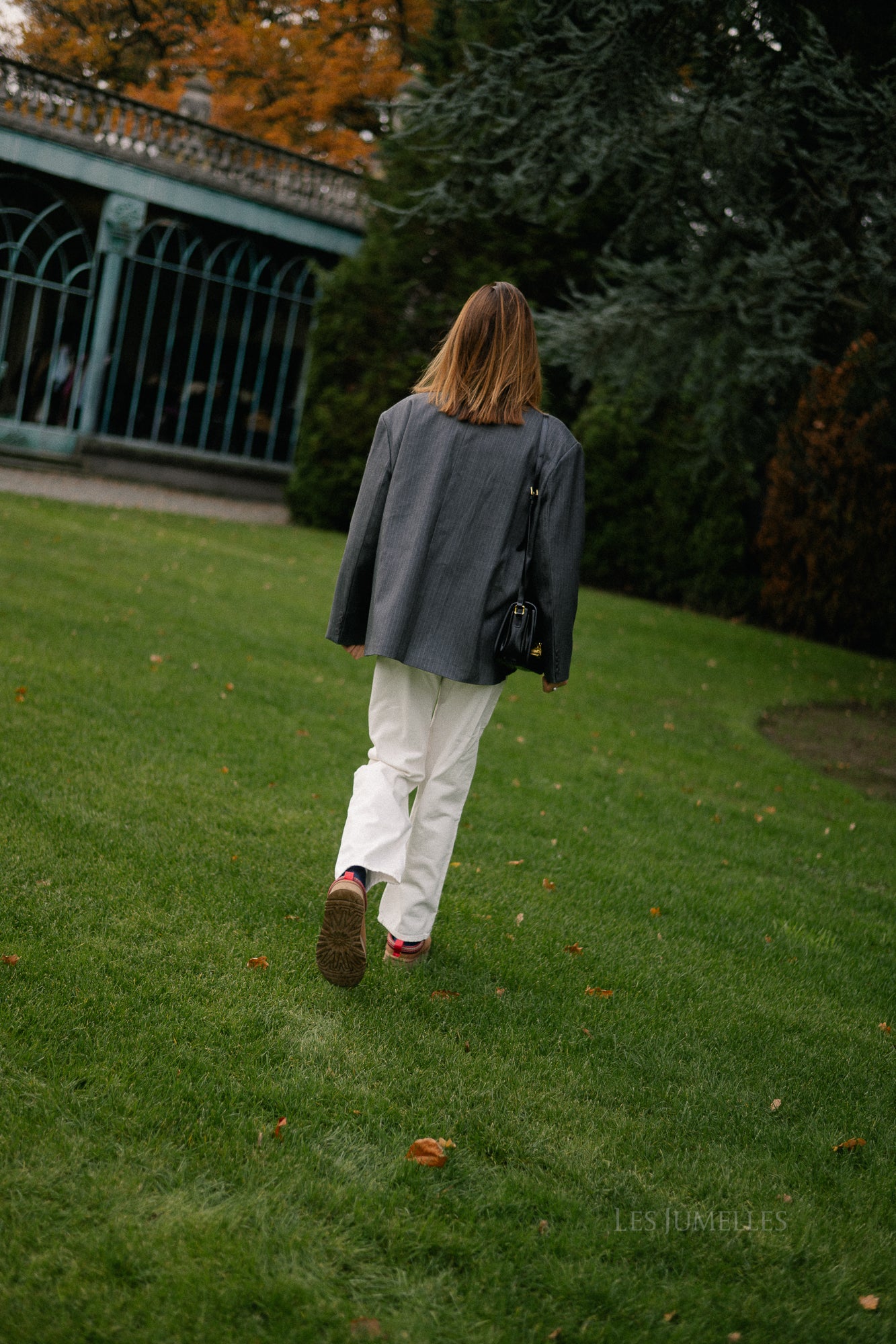 Chloe pinstriped blazer antraciet