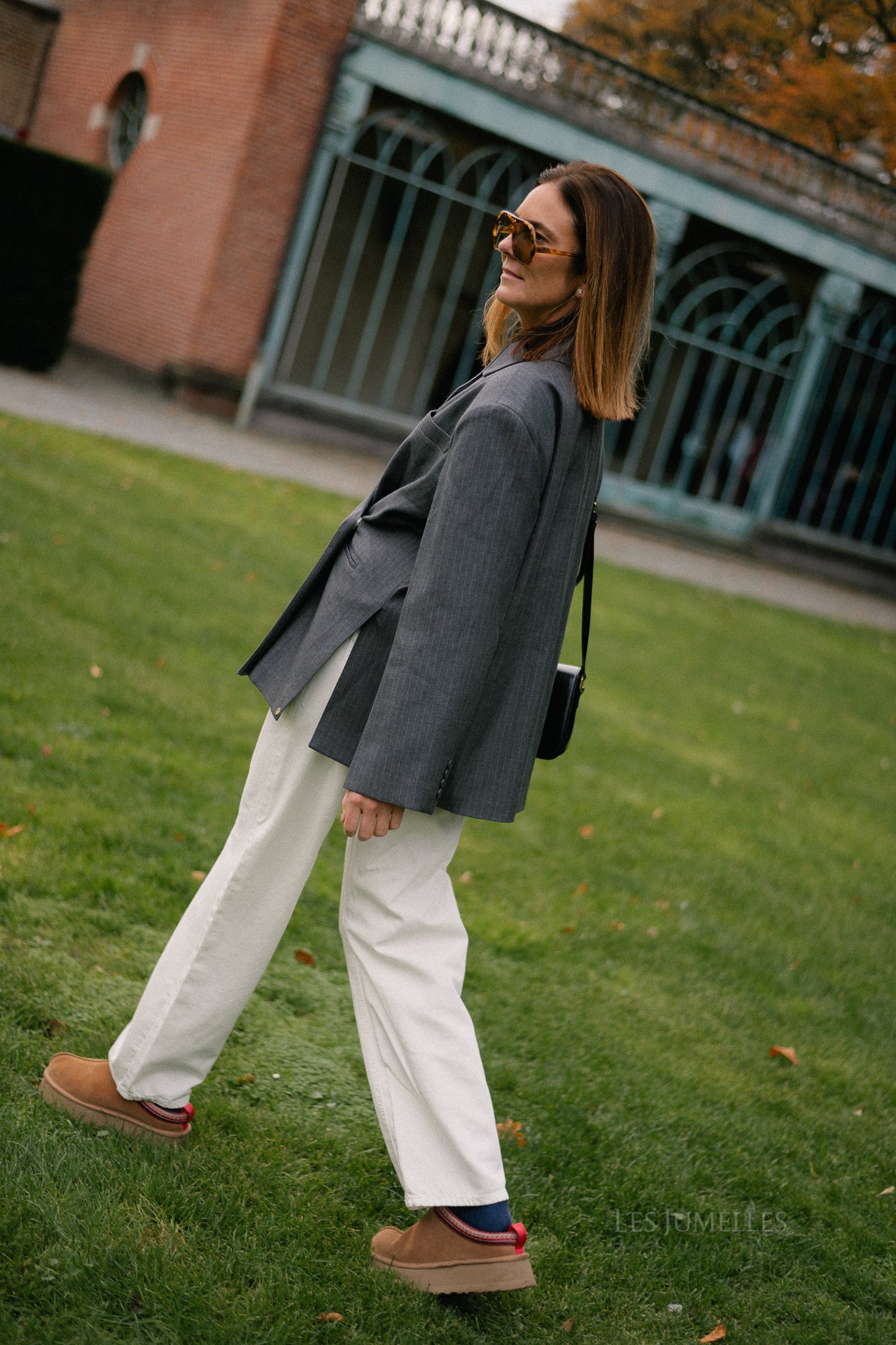 Chloe pinstriped blazer antraciet