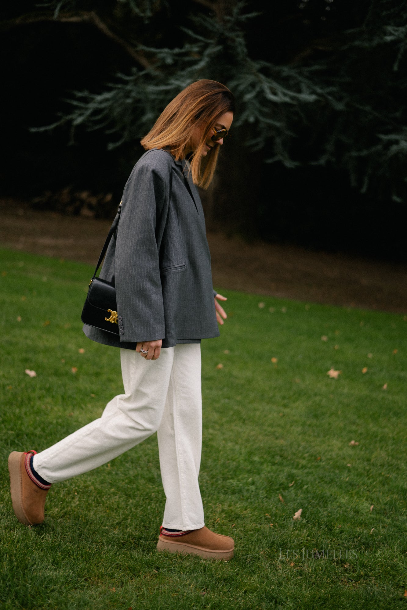 Chloe pinstriped blazer antraciet