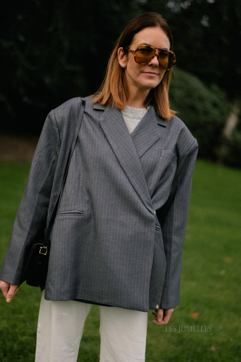 Chloe pinstriped blazer antraciet