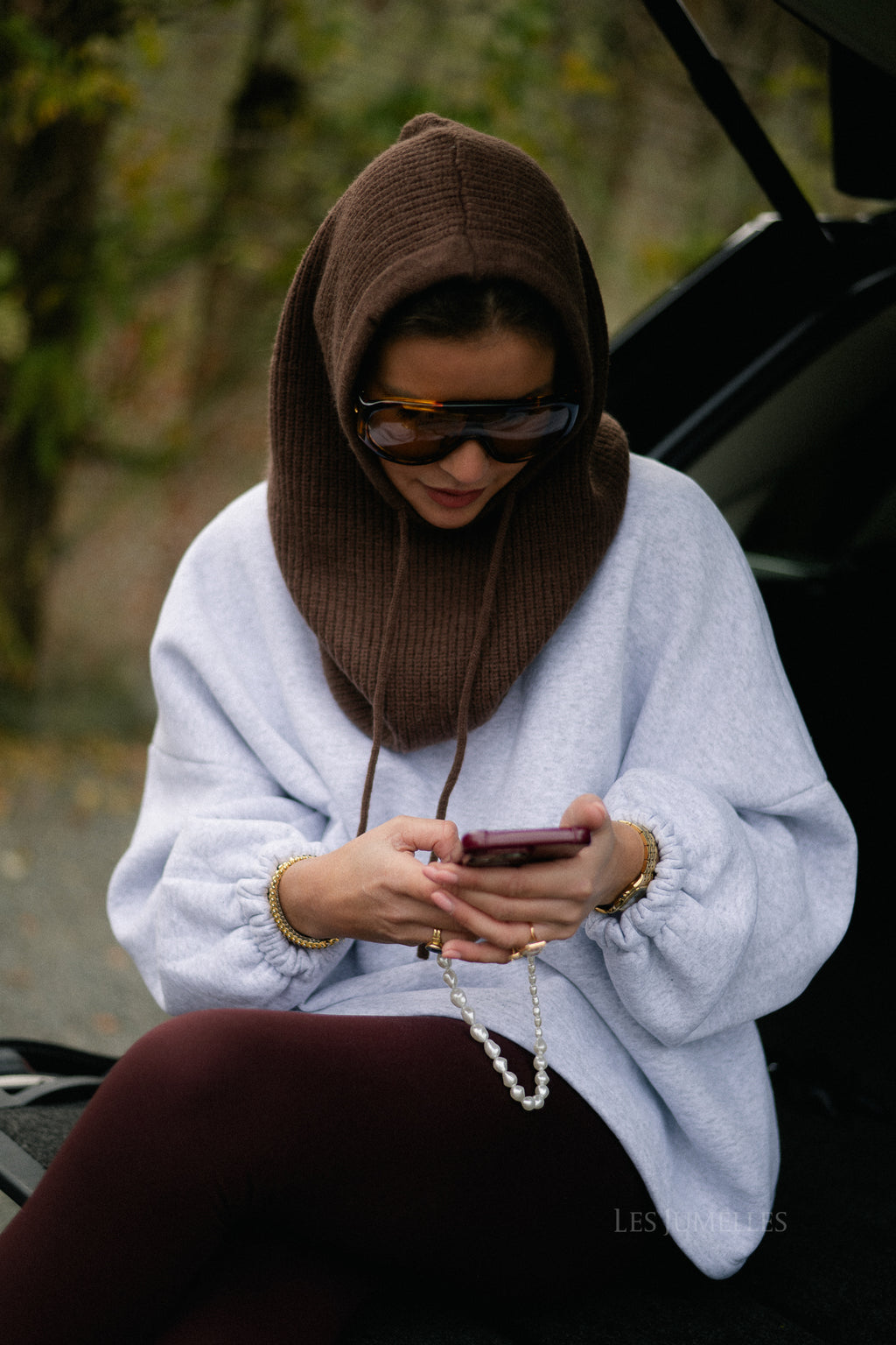 Celeste balaclava brown