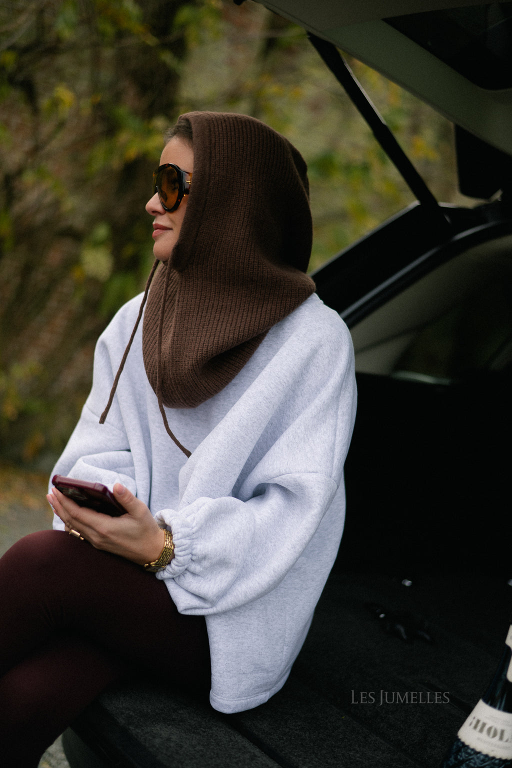 Celeste balaclava brown