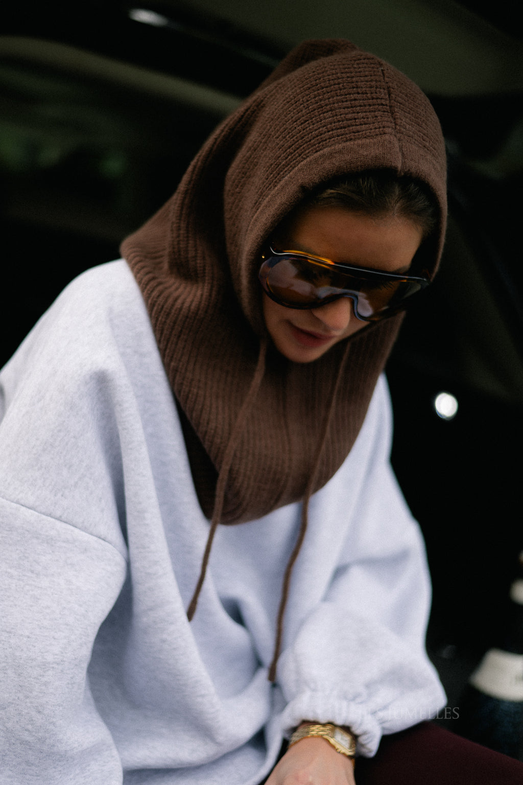 Celeste balaclava brown