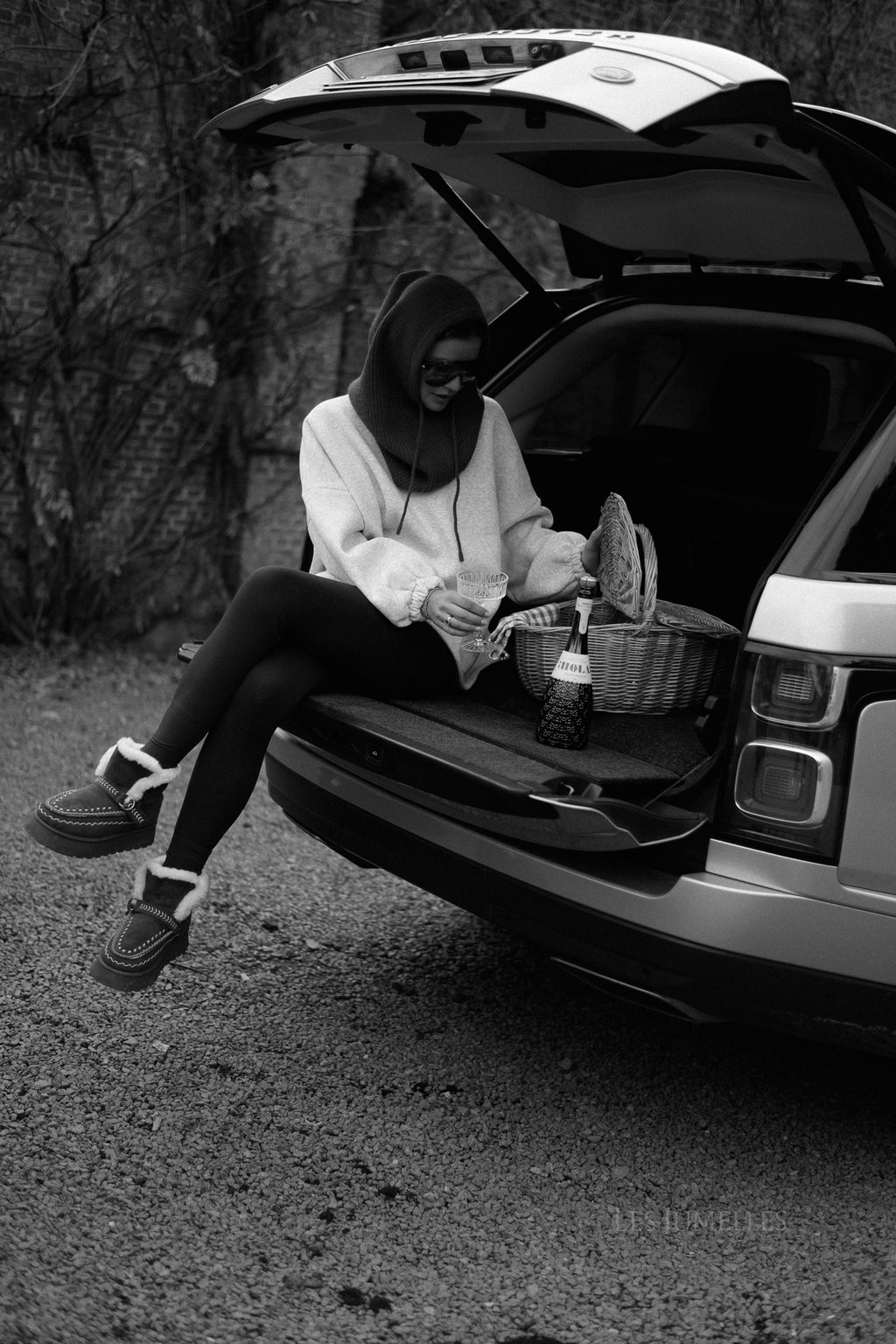 "APRES SKI" sweater lichtgrijs/bordeaux