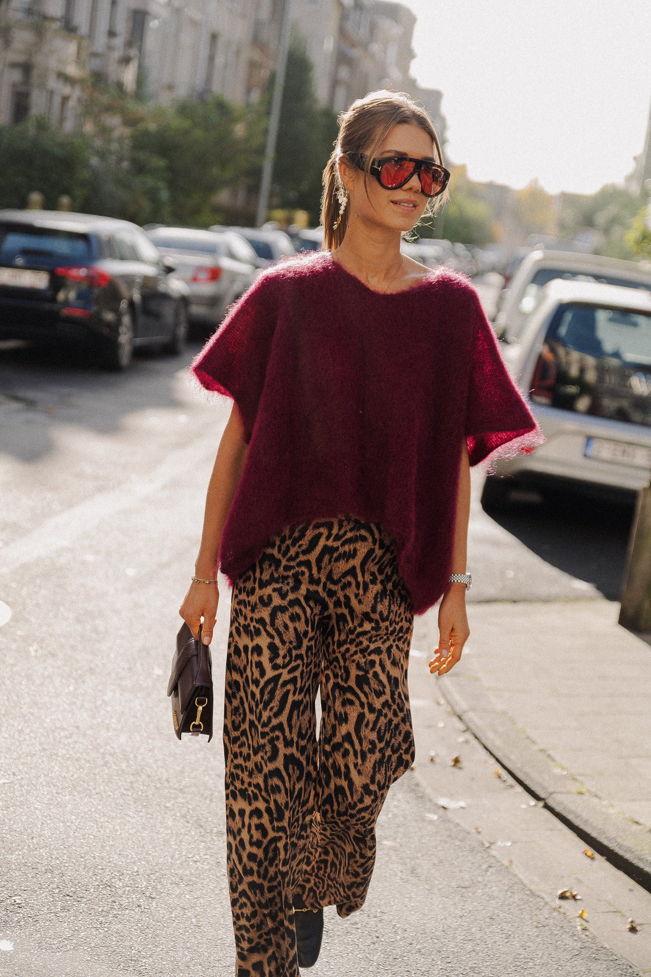 Leah trousers leopard