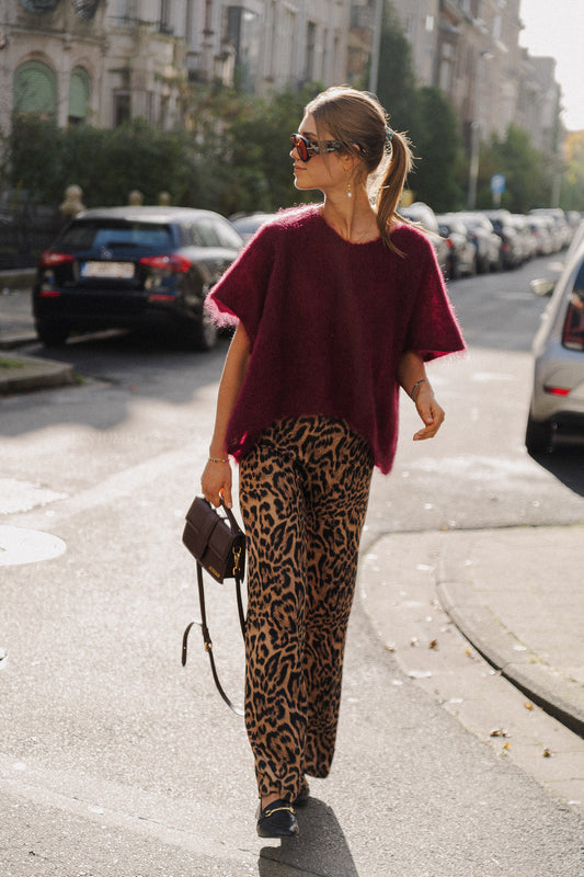 Les Jumelles Leah broek leopard