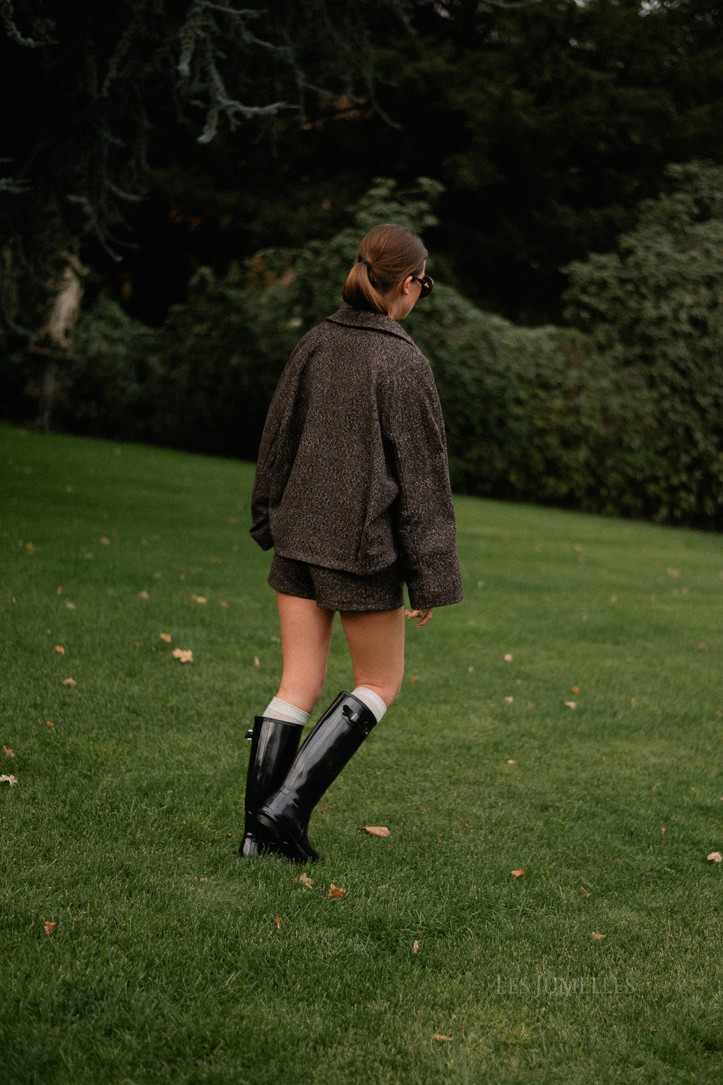 Hayden wool shorts brown