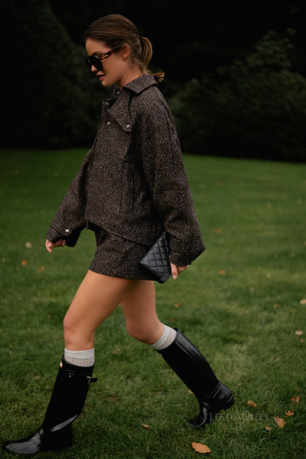 Hayden wool shorts brown