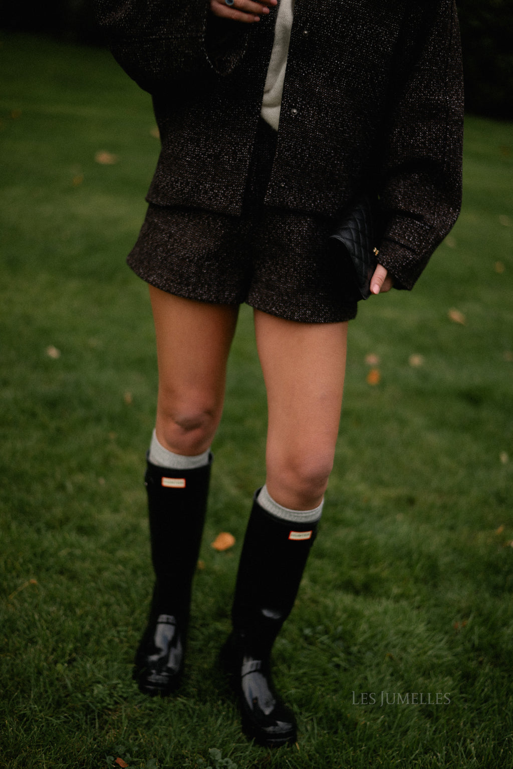 Hayden wool shorts brown