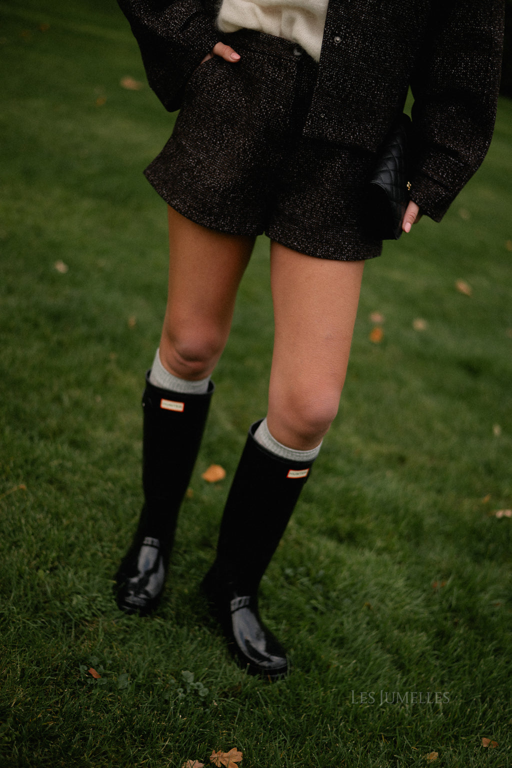 Hayden wool shorts brown