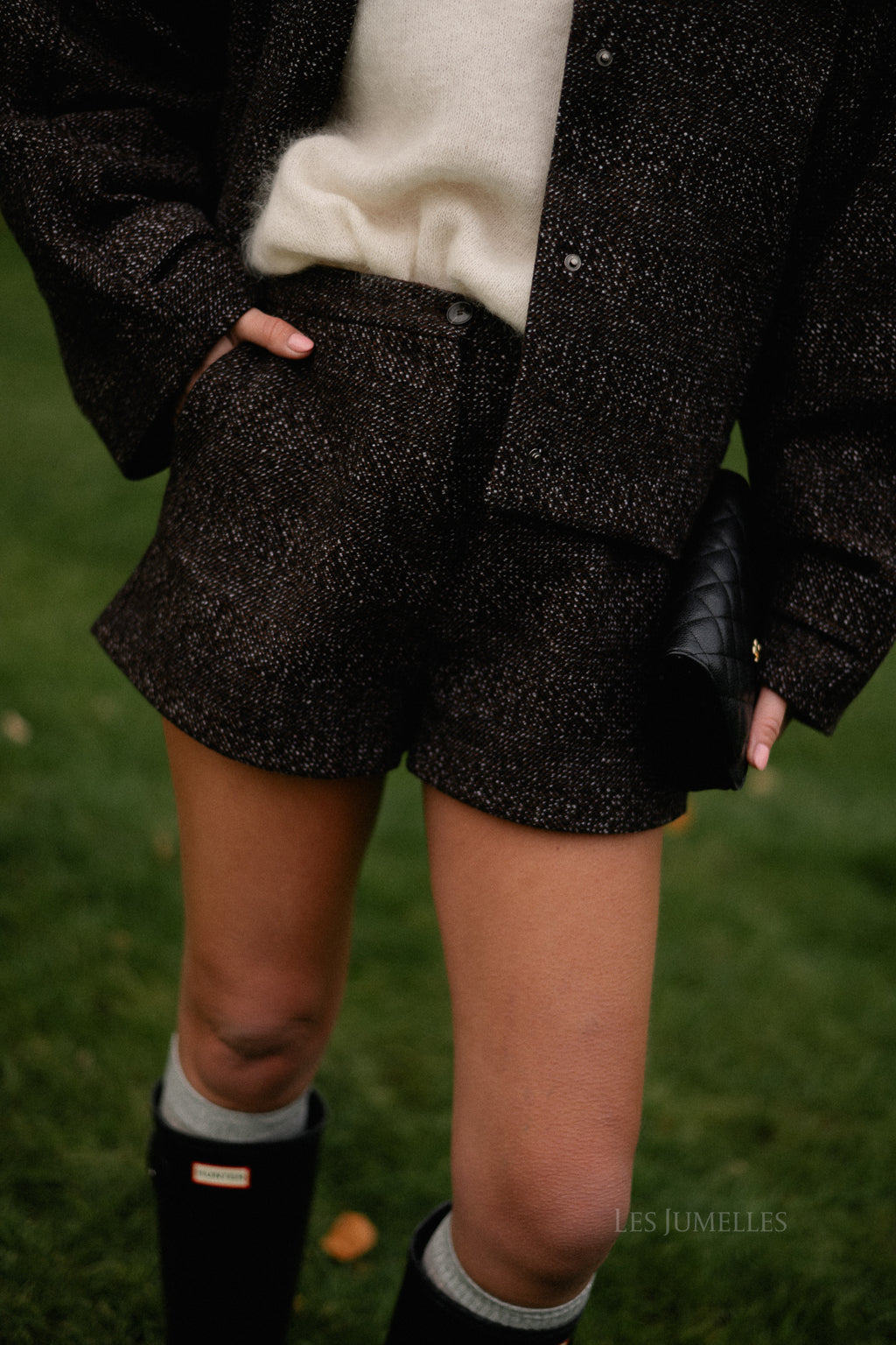 Hayden wool shorts brown