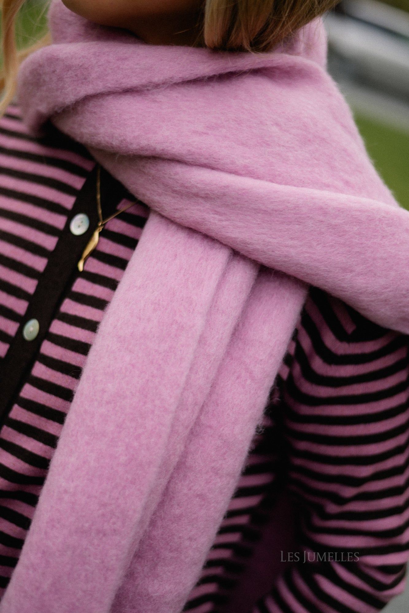 Isra sjaal mauve orchidee