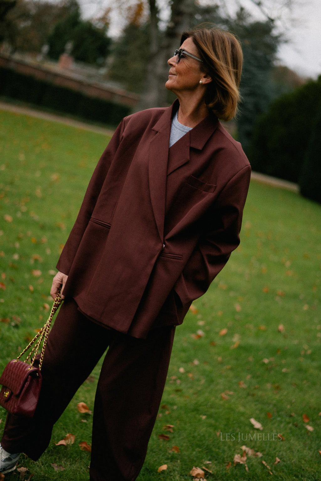 Blazer oversize bordeaux Chloé