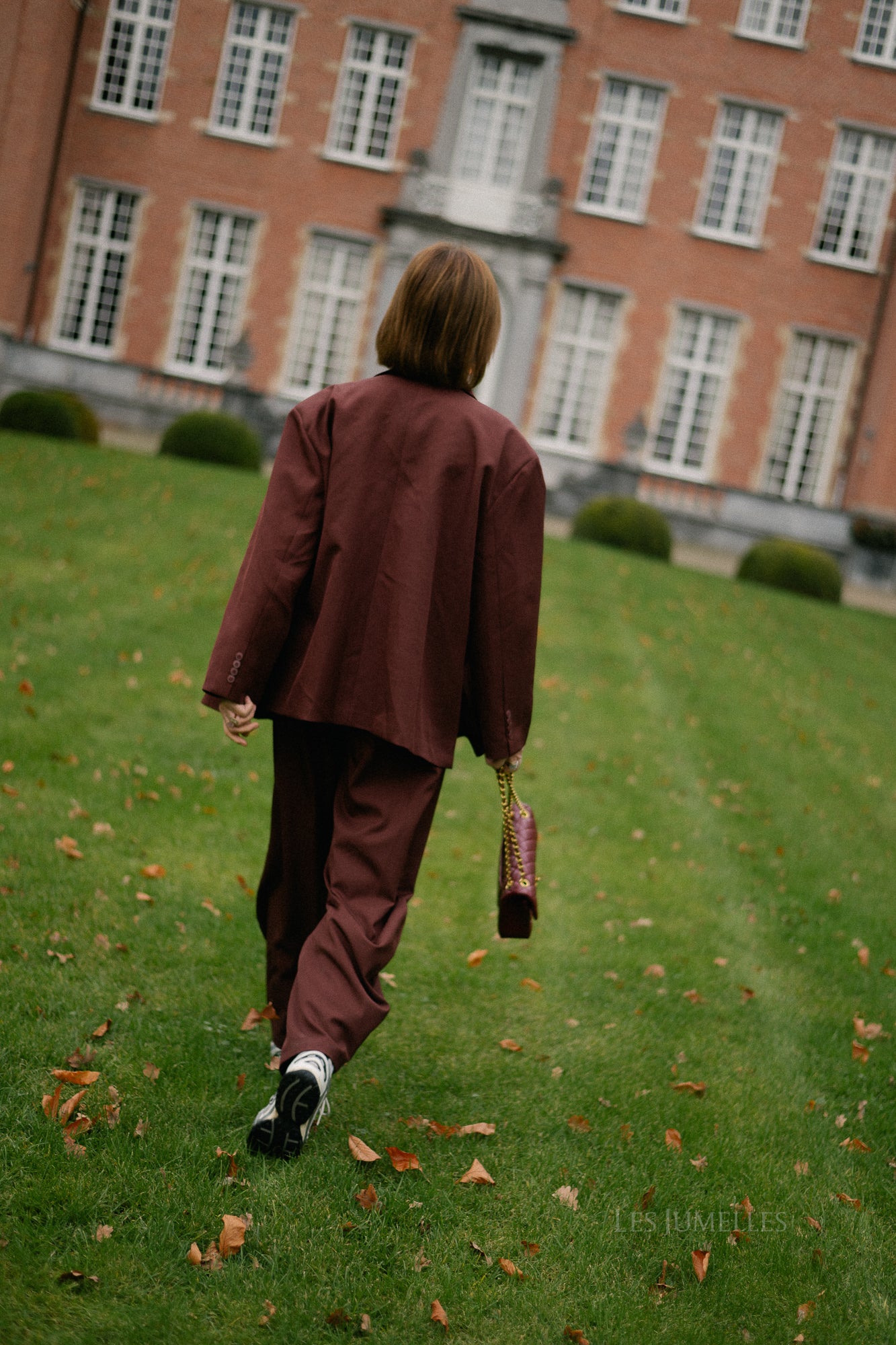 Chloe oversized blazer bordeaux