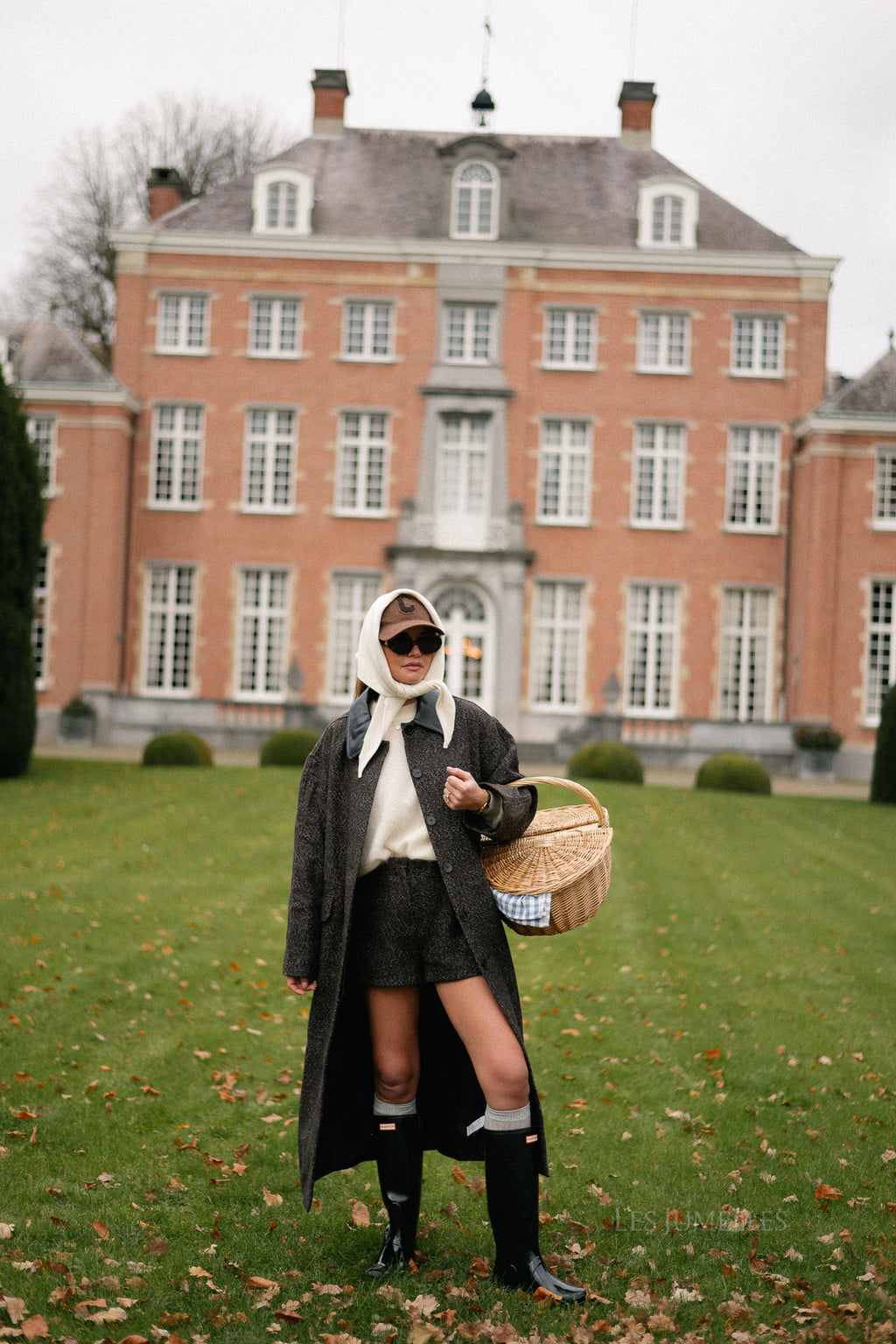 Leah wollen jas bruin