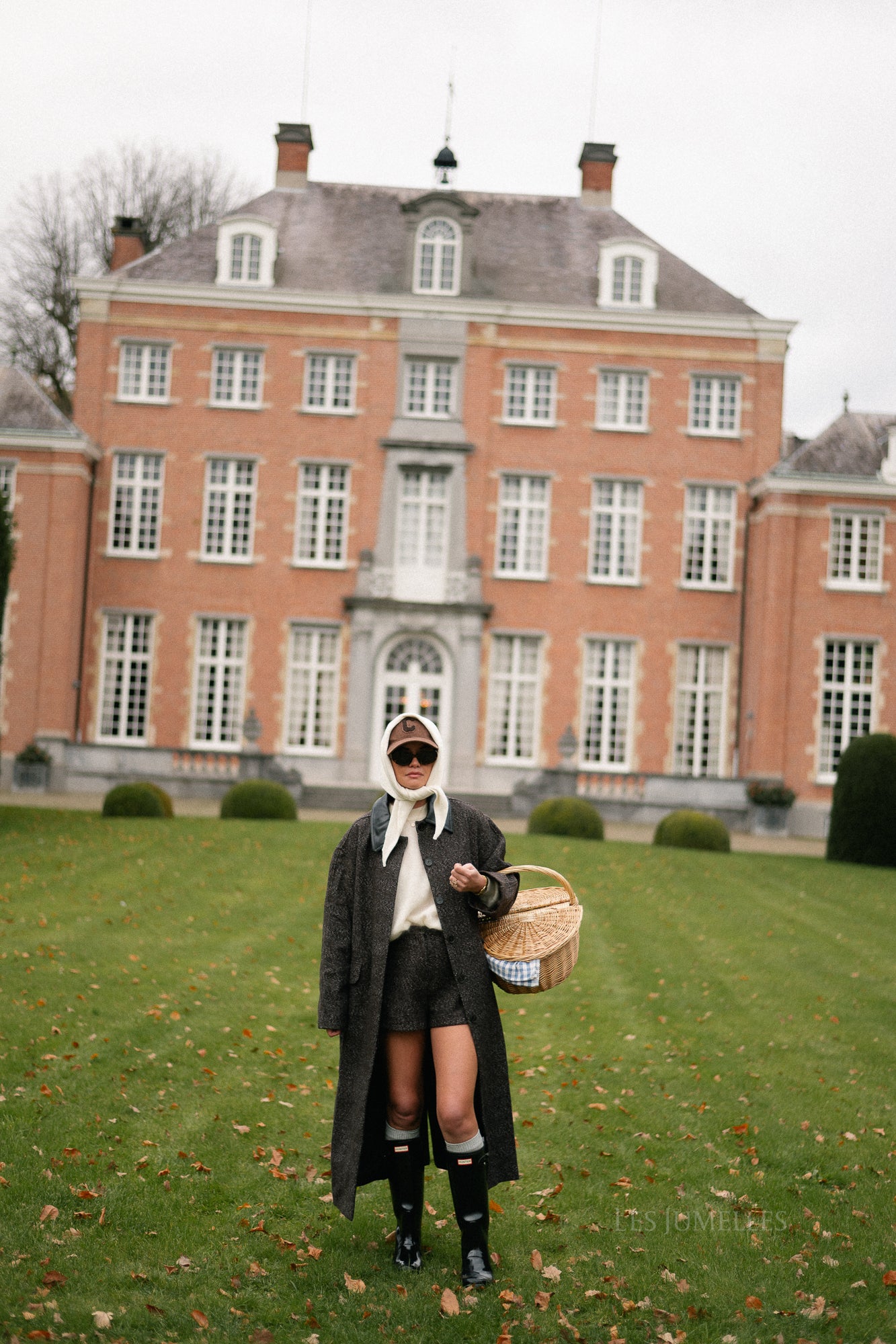 Leah wollen jas bruin