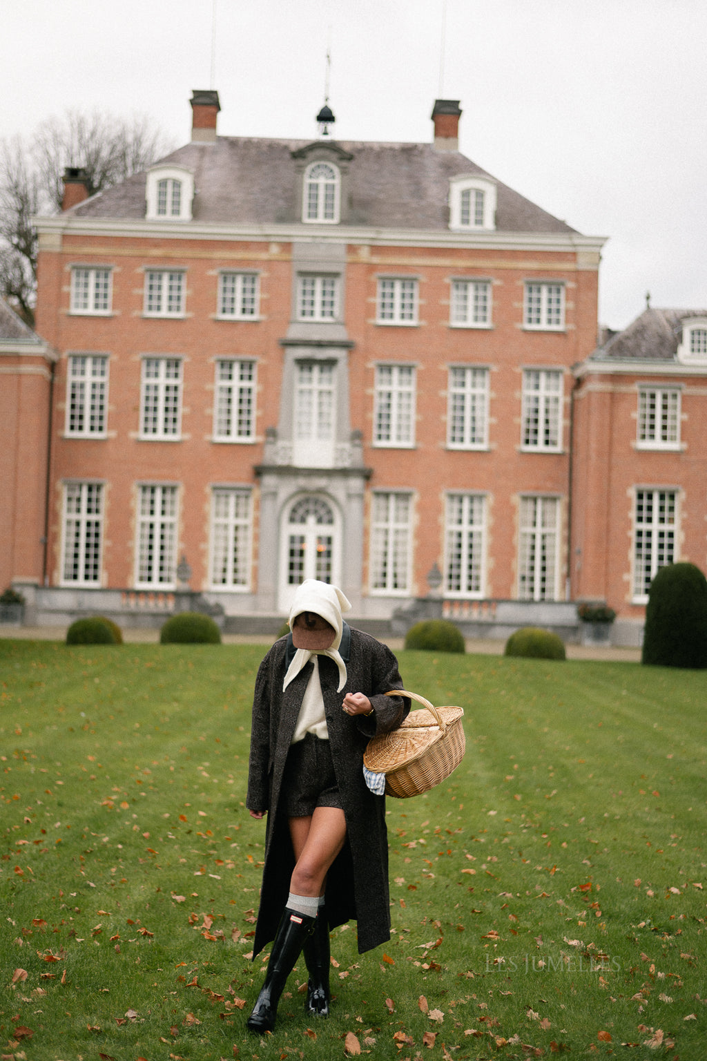 Leah wollen jas bruin