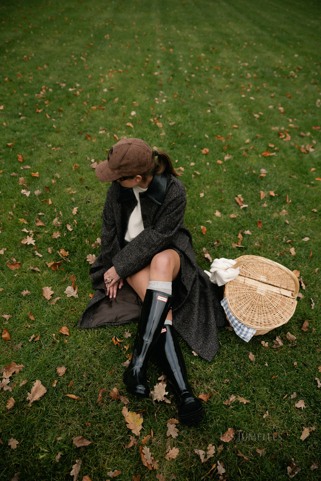 Leah wollen jas bruin