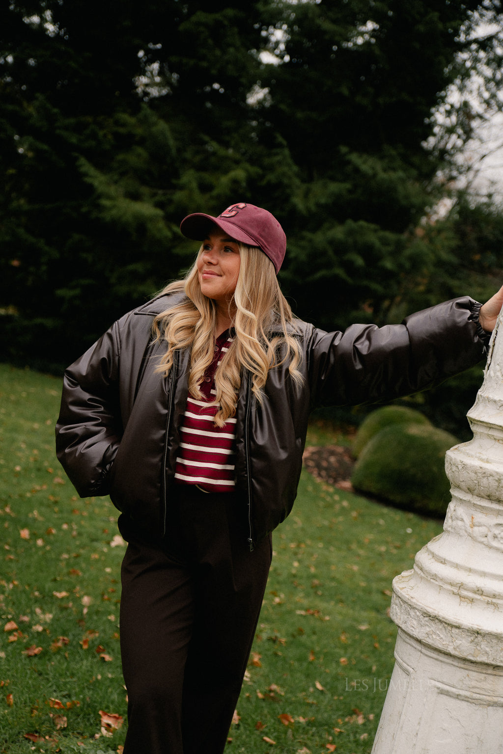 OBJCleo LS short jacket seal brown