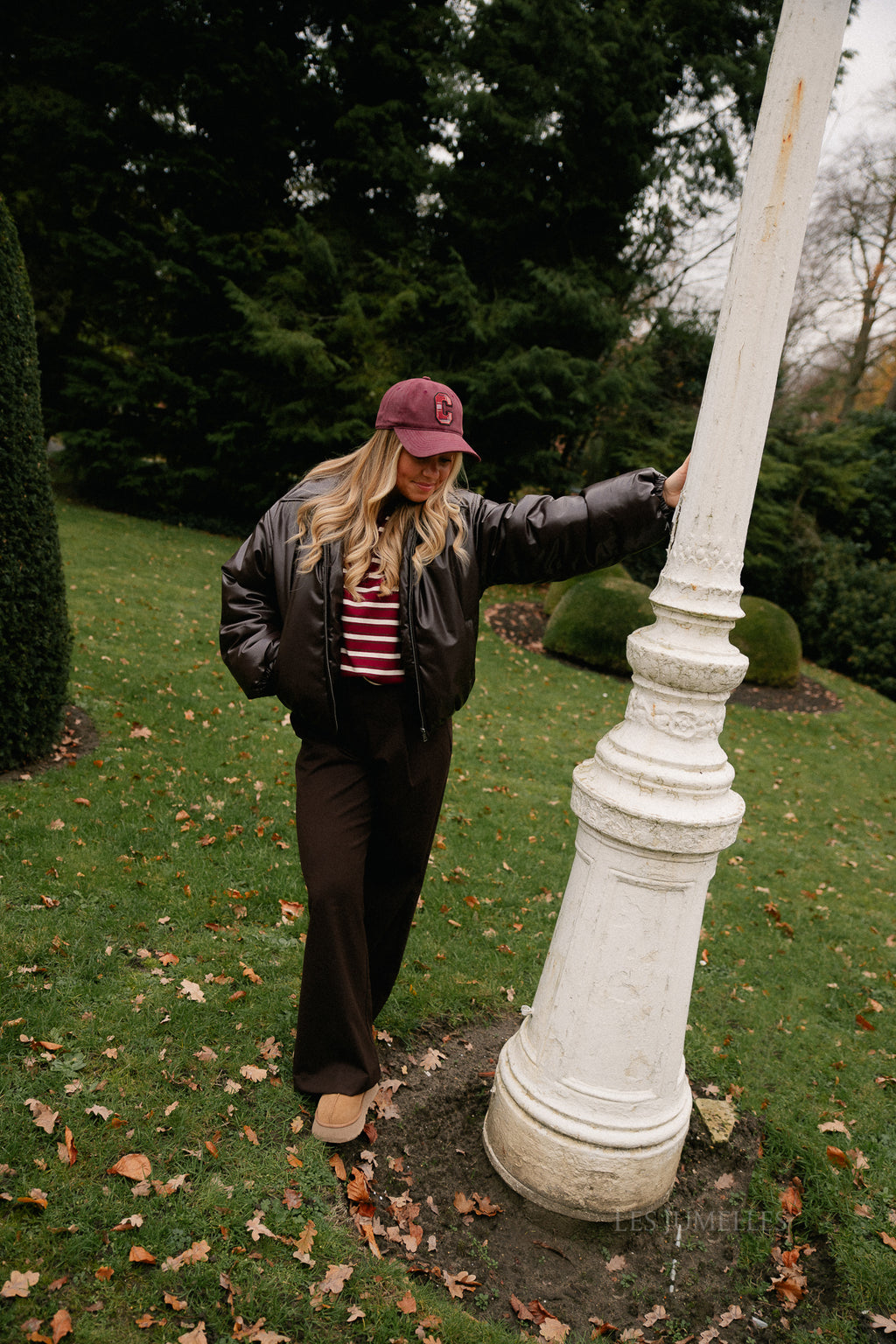 OBJCleo LS short jacket seal brown